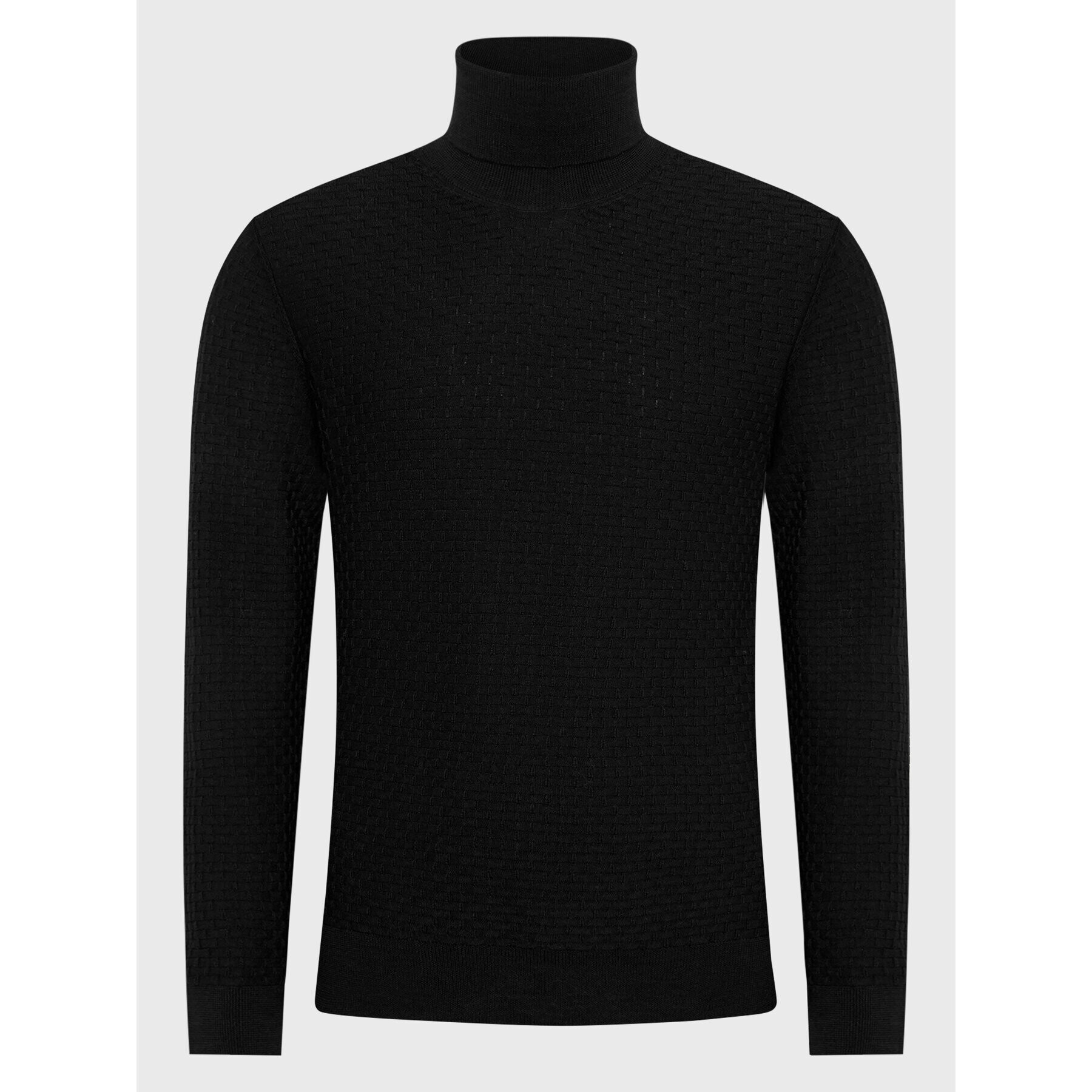 Trussardi Bluză cu gât 52M00643 Negru Regular Fit - Pled.ro