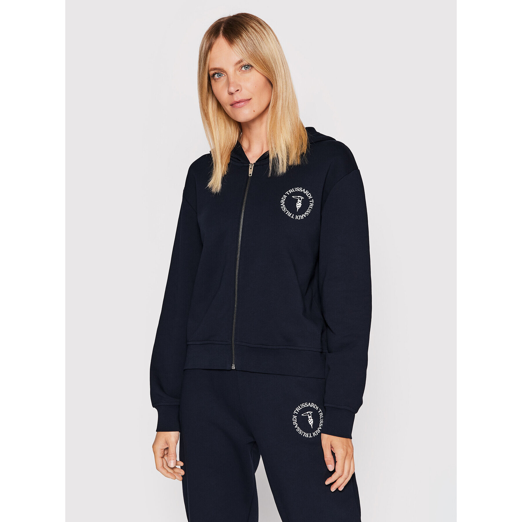 Trussardi Bluză 56F00193 Bleumarin Regular Fit - Pled.ro