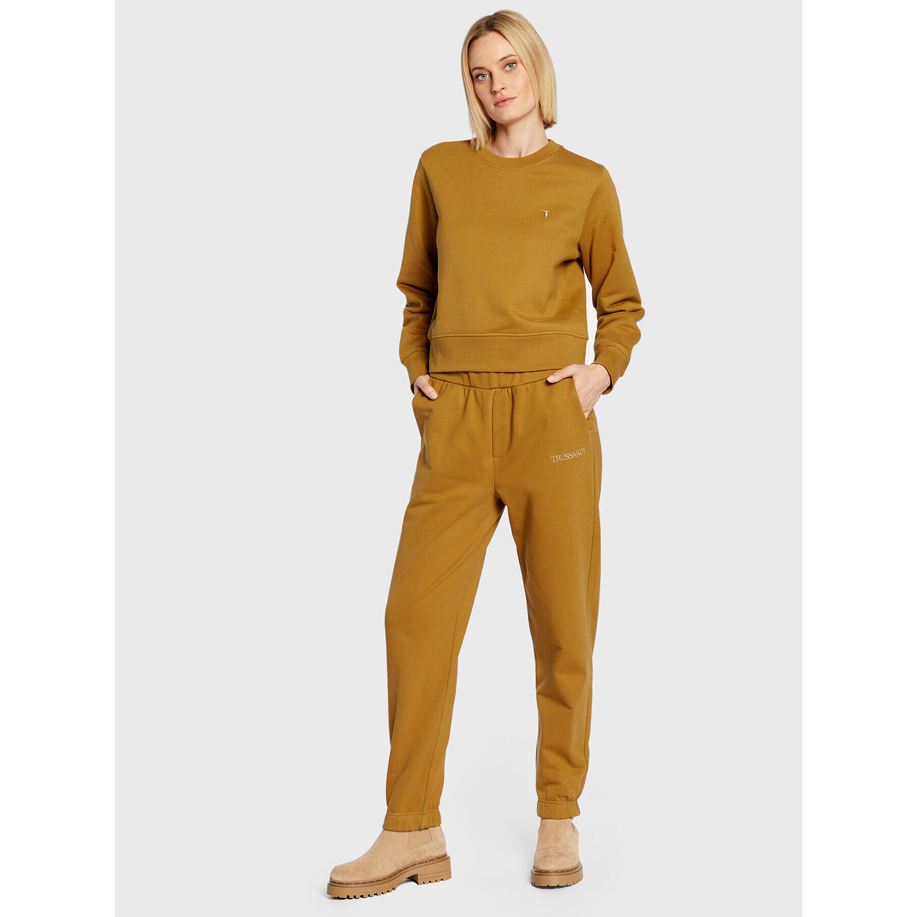 Trussardi Bluză 56F00216 Maro Relaxed Fit - Pled.ro