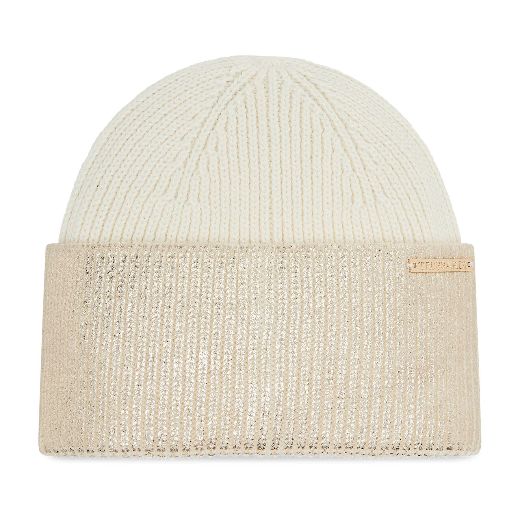 Trussardi Căciulă Beanie Metallic 59Z00238 Bej - Pled.ro