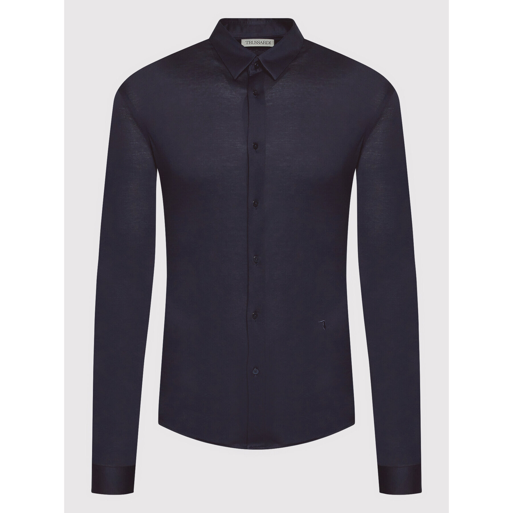 Trussardi Cămașă Mercerized 52C00281 Bleumarin Slim Fit - Pled.ro