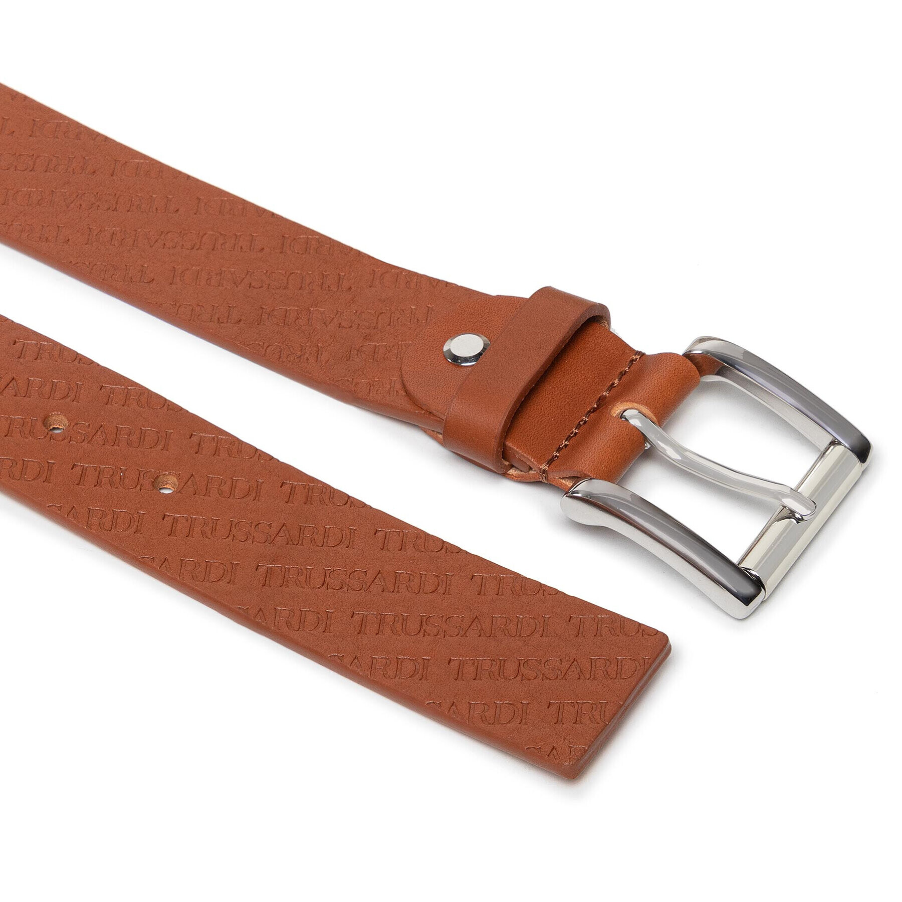 Trussardi Curea pentru Bărbați Belt Full Logato 71L00128 Maro - Pled.ro