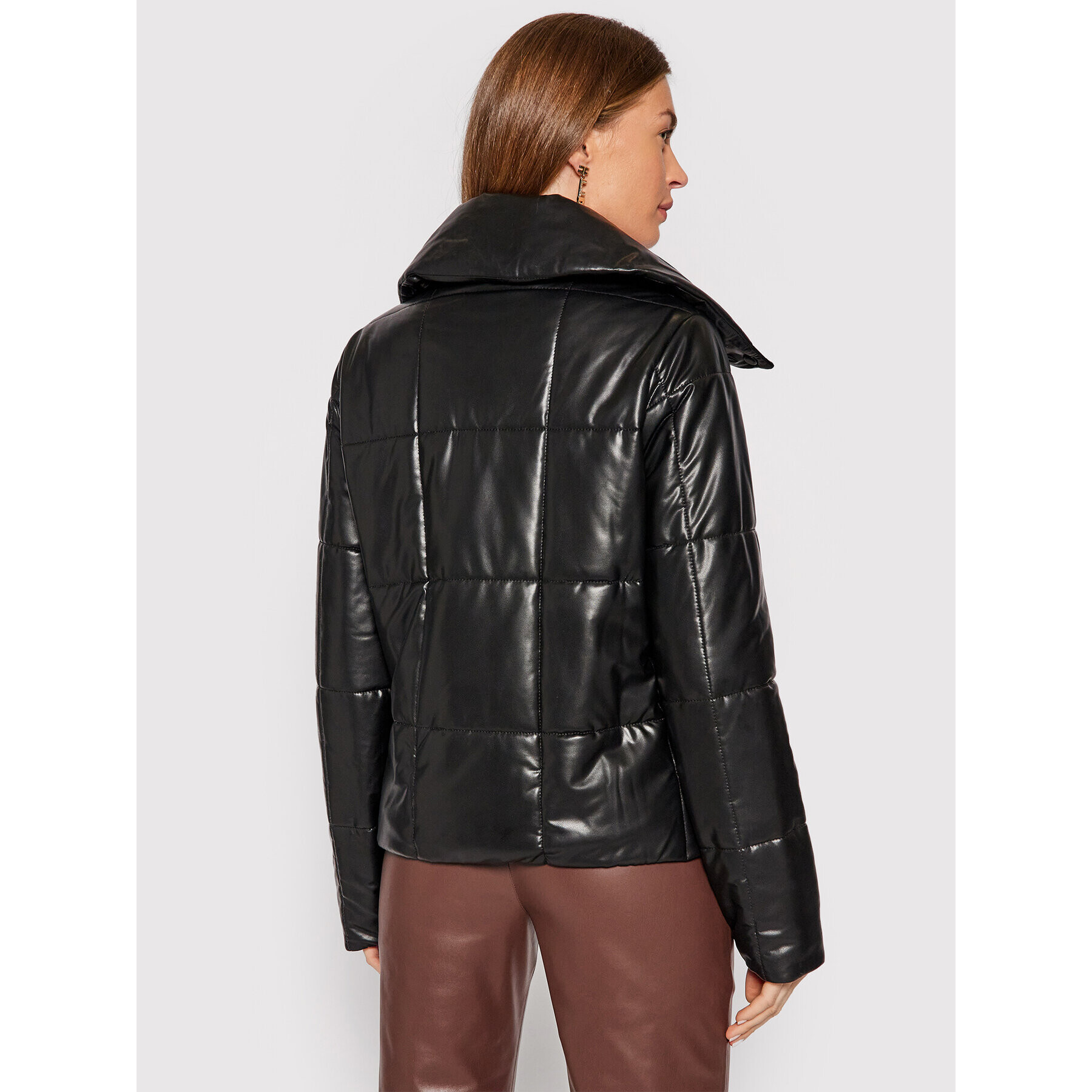 Trussardi Geacă din imitație de piele Quilted 56S00654 Negru Regular Fit - Pled.ro