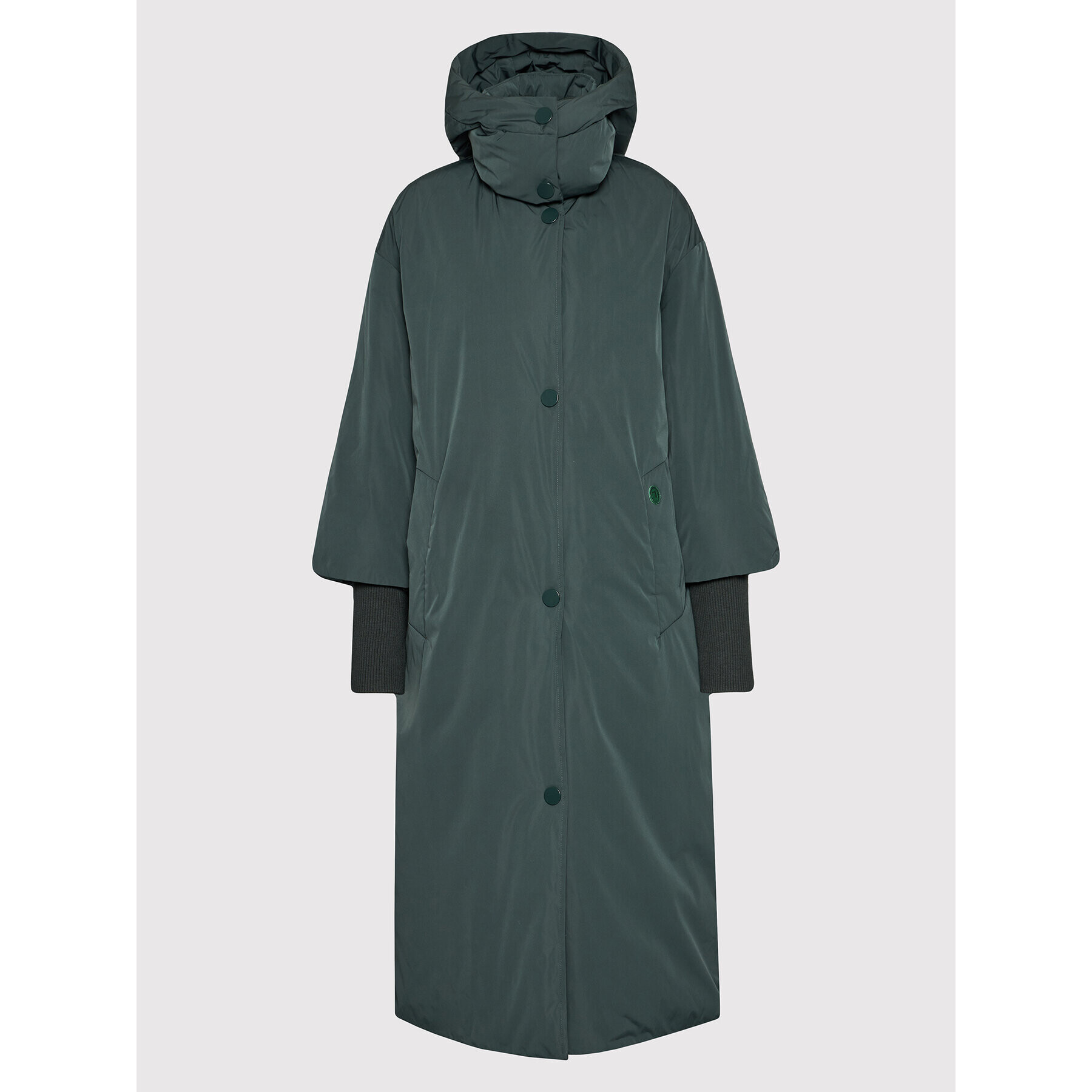 Trussardi Geacă din puf Soft Memory 56S00591 Verde Regular Fit - Pled.ro