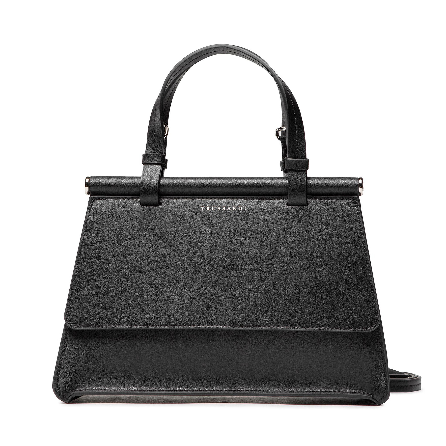 Trussardi Geantă Arcas Top Handle 75B01398 Negru - Pled.ro