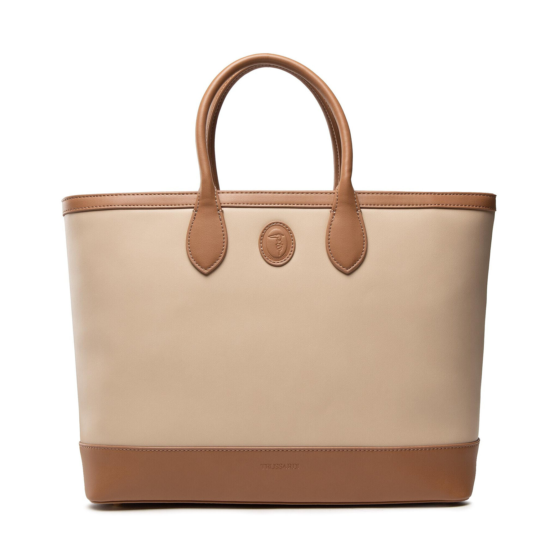 Trussardi Geantă Clavel Weekender 75B01308 Bej - Pled.ro