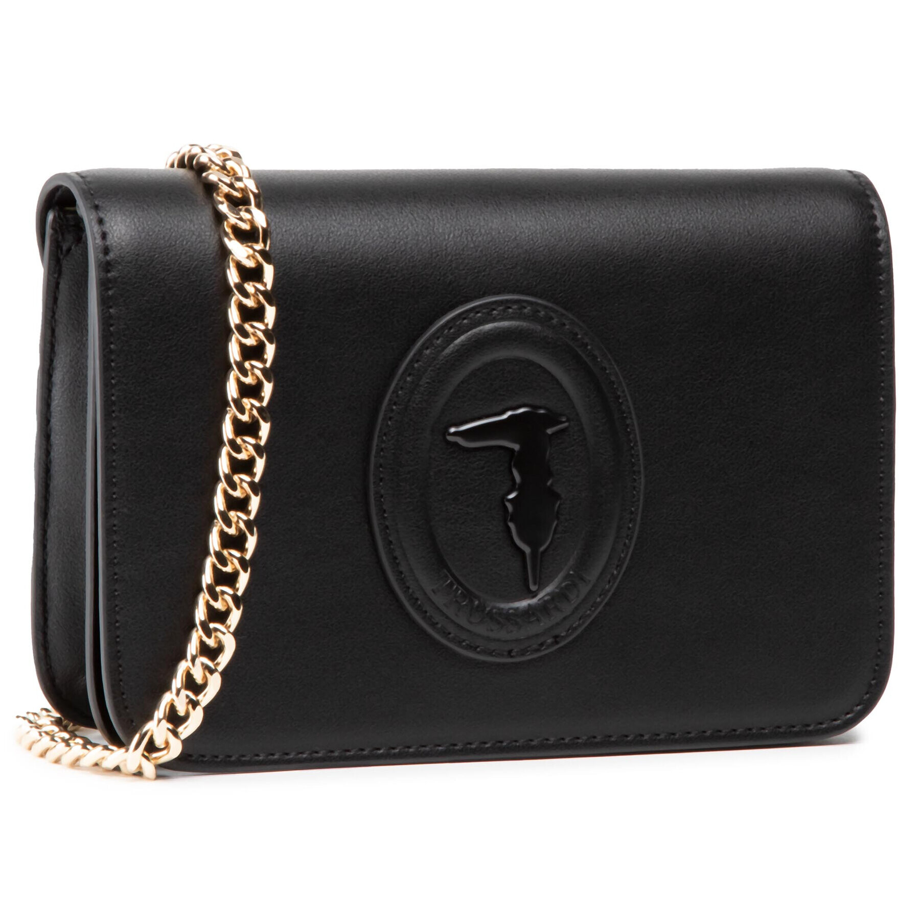 Trussardi Geantă Clutch 1 Gusset 75B01076 Negru - Pled.ro