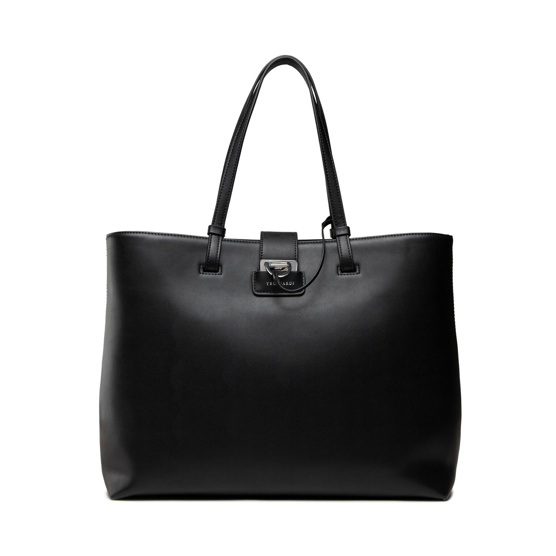 Trussardi Geantă Ivy Shopping Monocolor 75B01232 Negru - Pled.ro