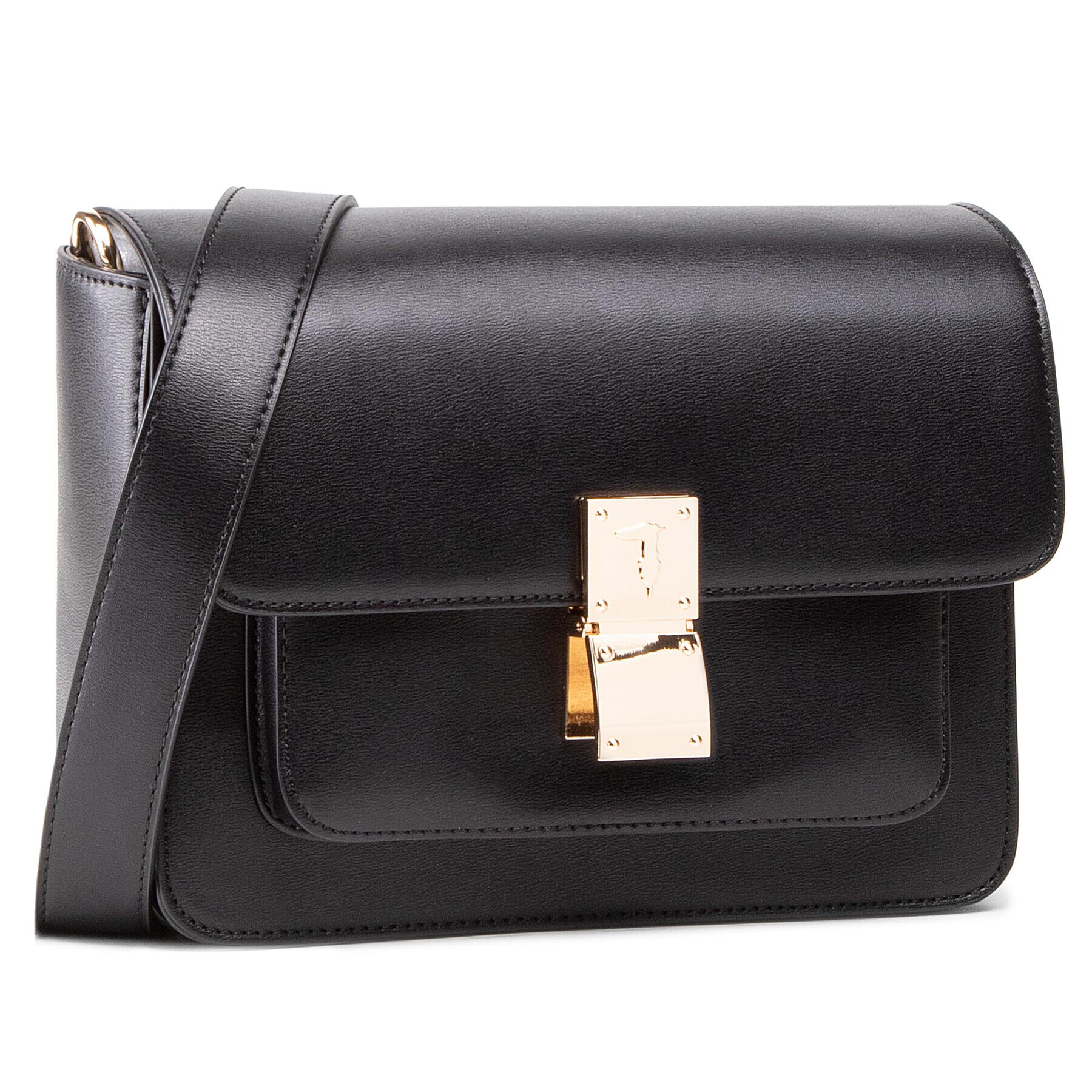 Trussardi Geantă Lione Shoulder Md 75B00952 Negru - Pled.ro