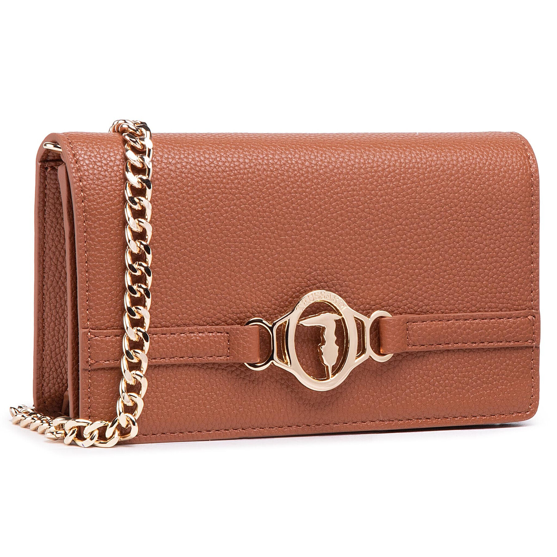 Trussardi Geantă Pre Poppy Clutch 75B01125 Maro - Pled.ro