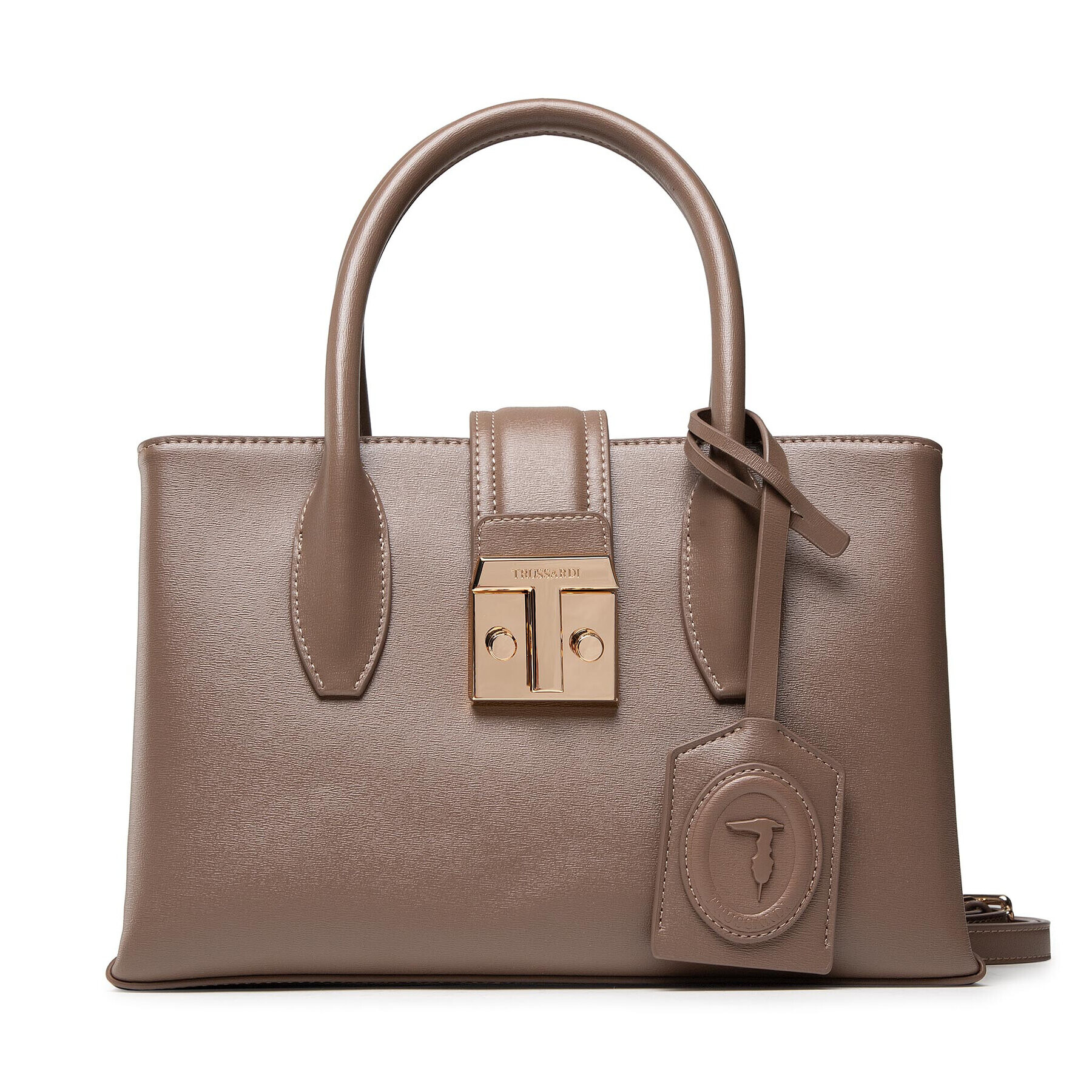 Trussardi Geantă Tulip Tote Sm 75B01090 Maro - Pled.ro