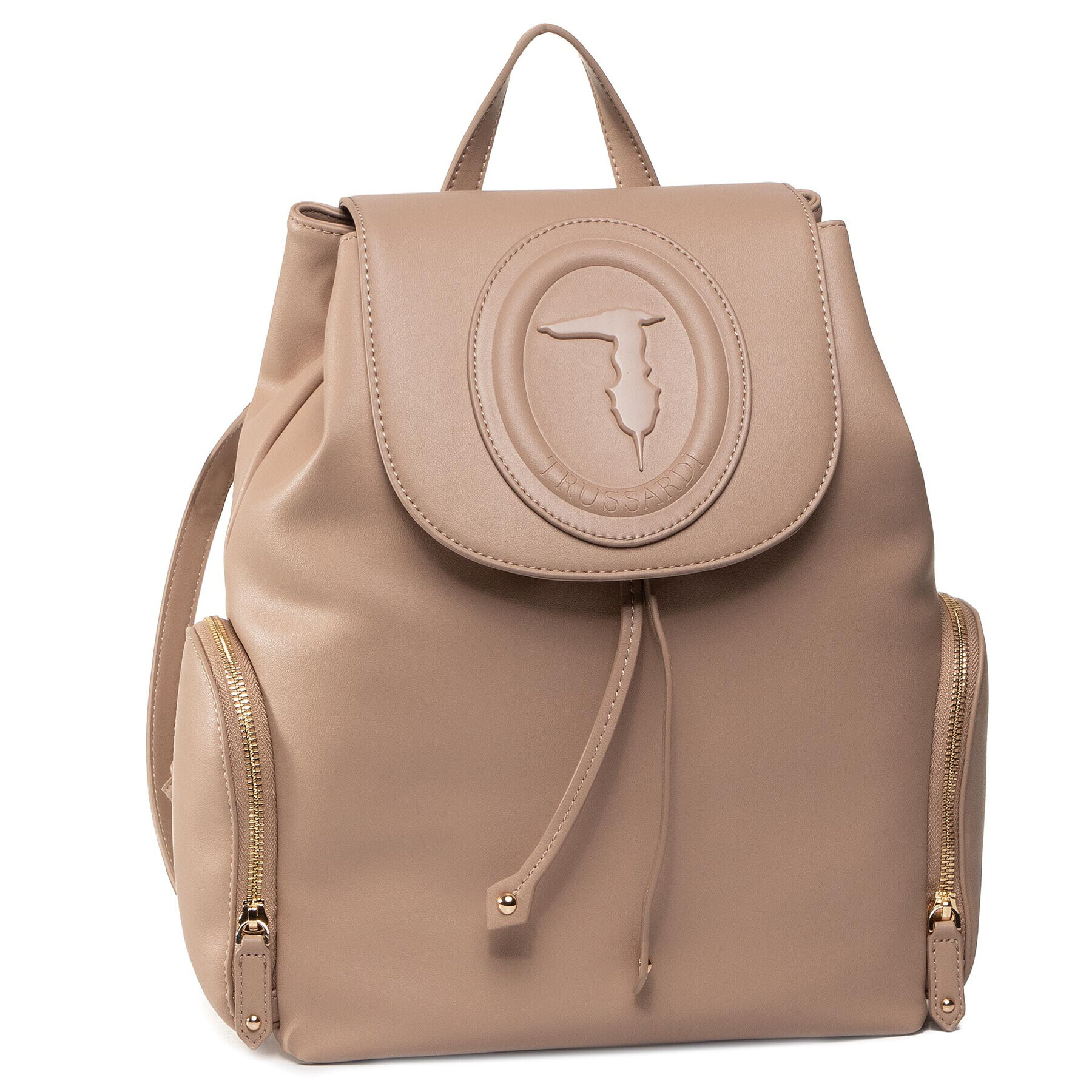 Trussardi Jeans Rucsac Lisbona Backpack Md 75B00963 Bej - Pled.ro