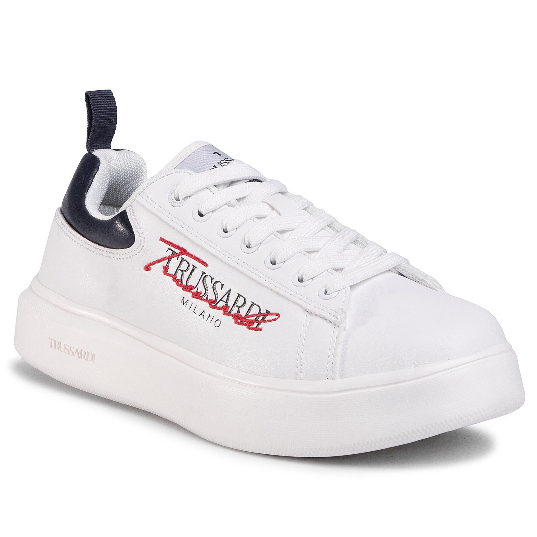 Trussardi Jeans Sneakers 77A00279 Alb - Pled.ro