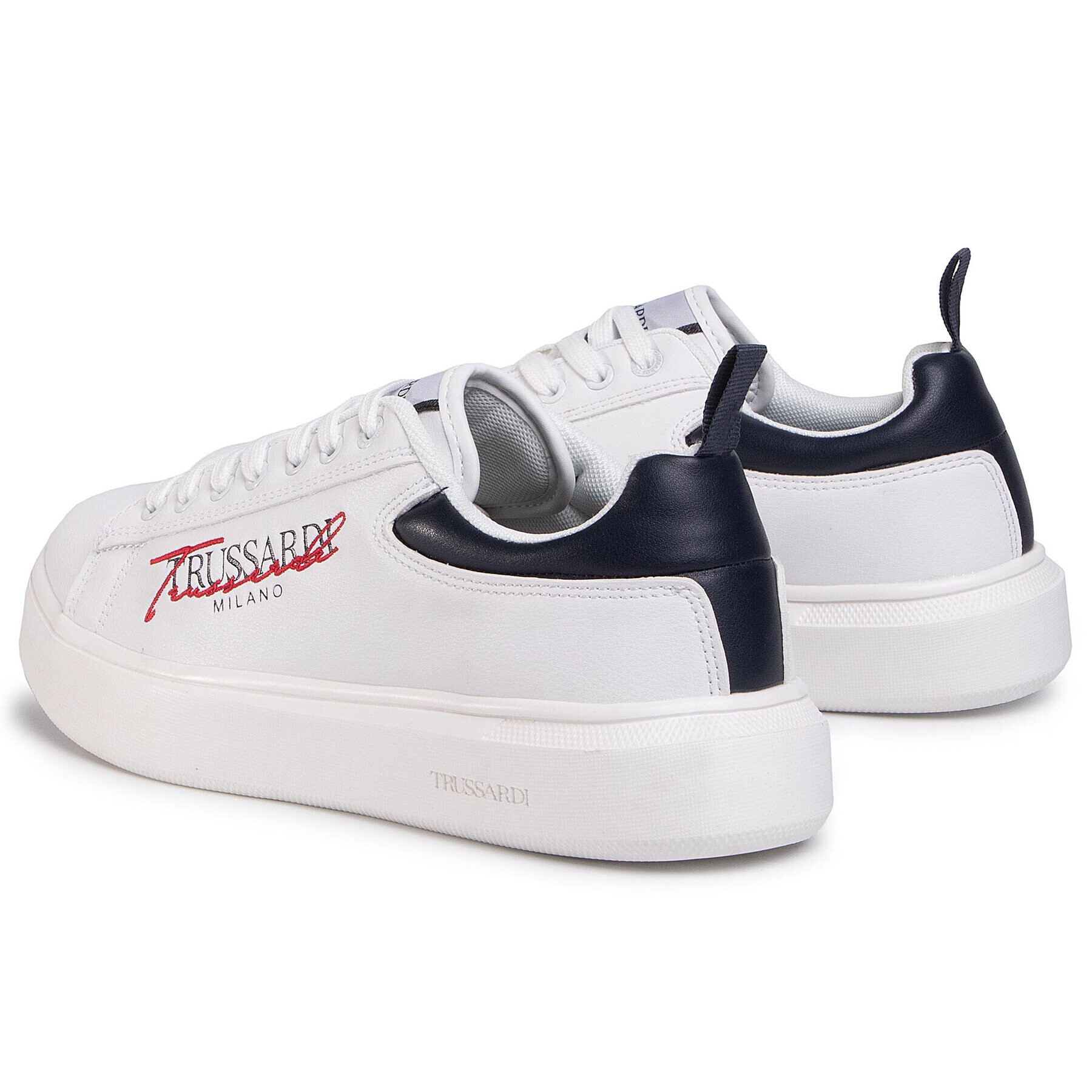 Trussardi Jeans Sneakers 77A00279 Alb - Pled.ro