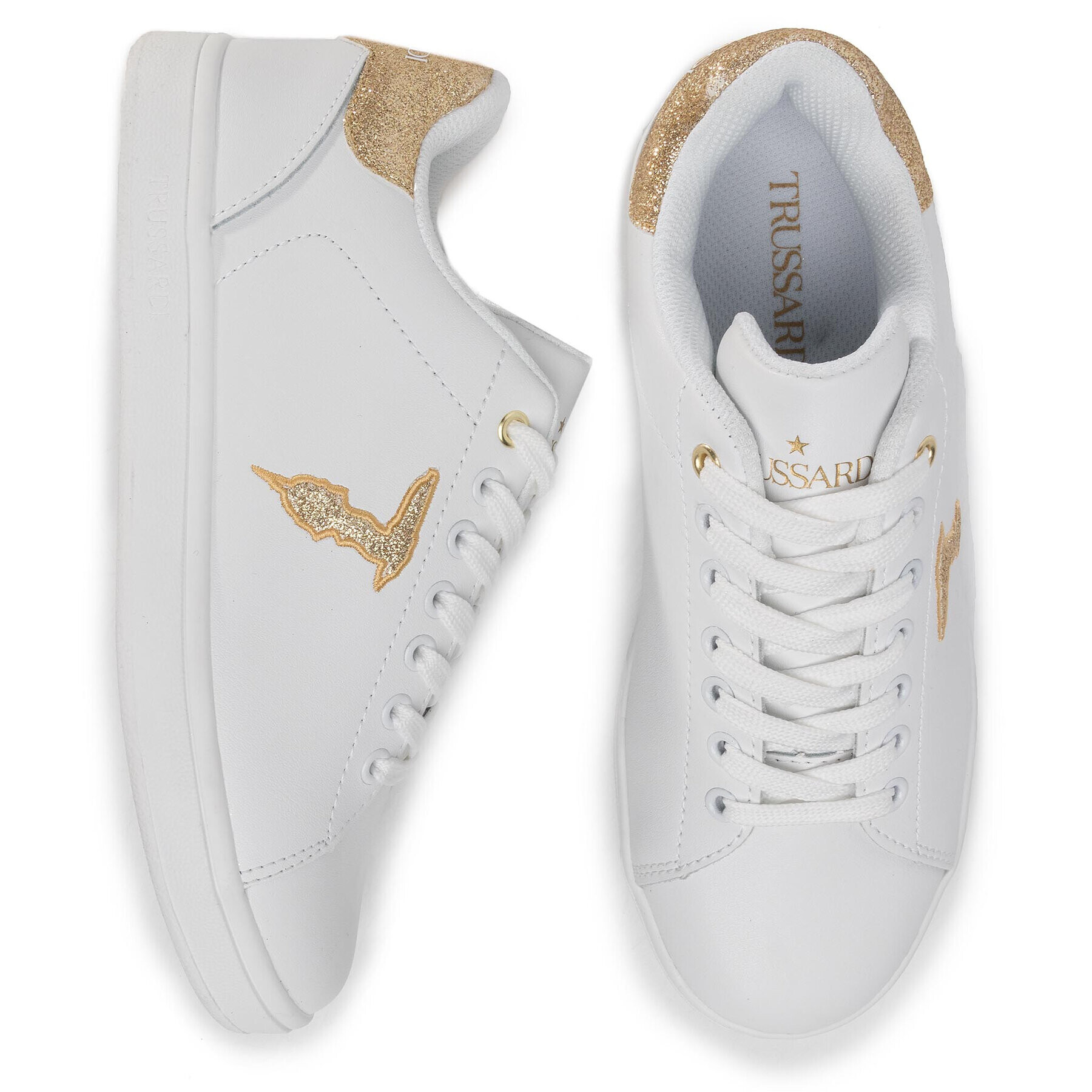 Trussardi Jeans Sneakers 79A00469 Alb - Pled.ro