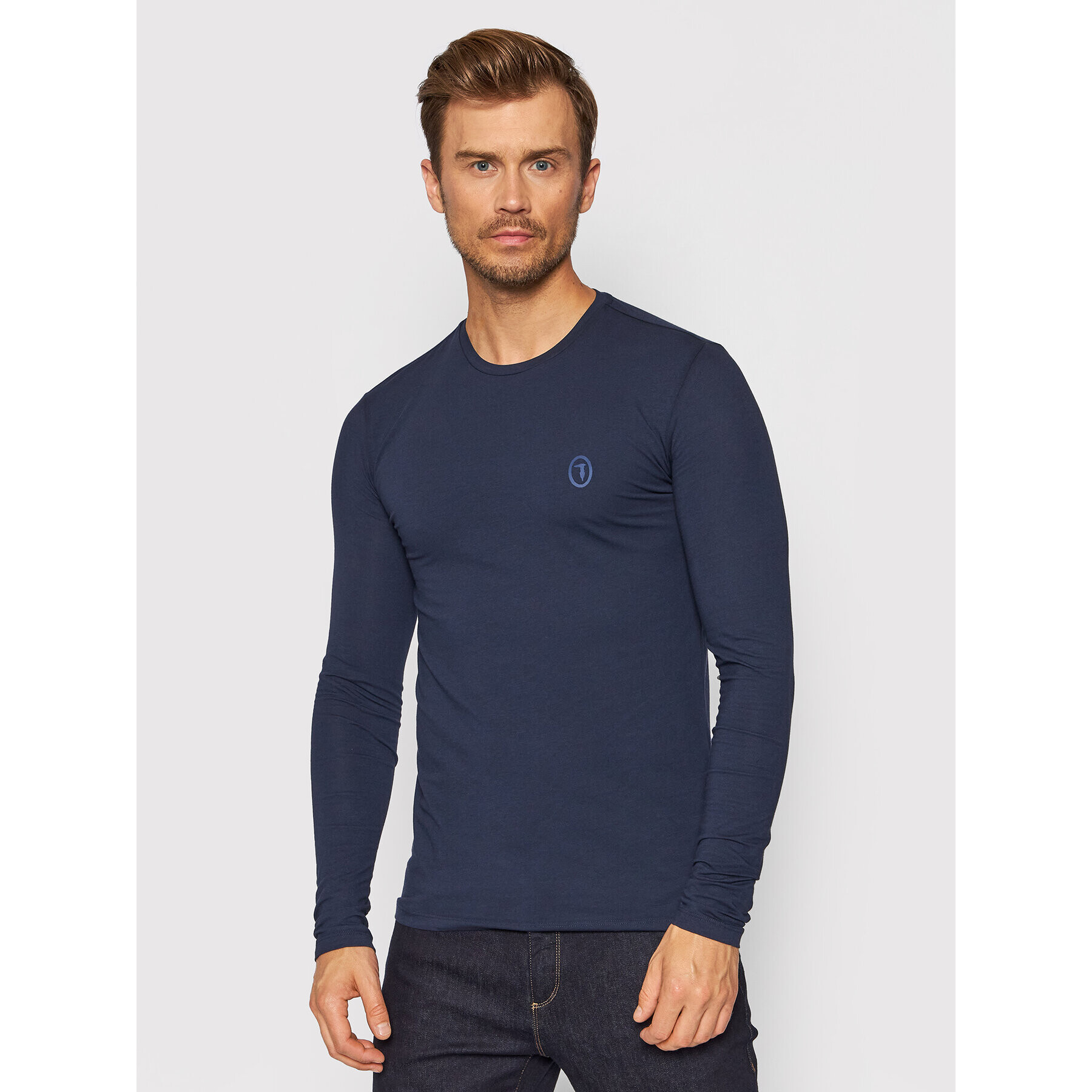 Trussardi Longsleeve 52T00538 Bleumarin Slim Fit - Pled.ro