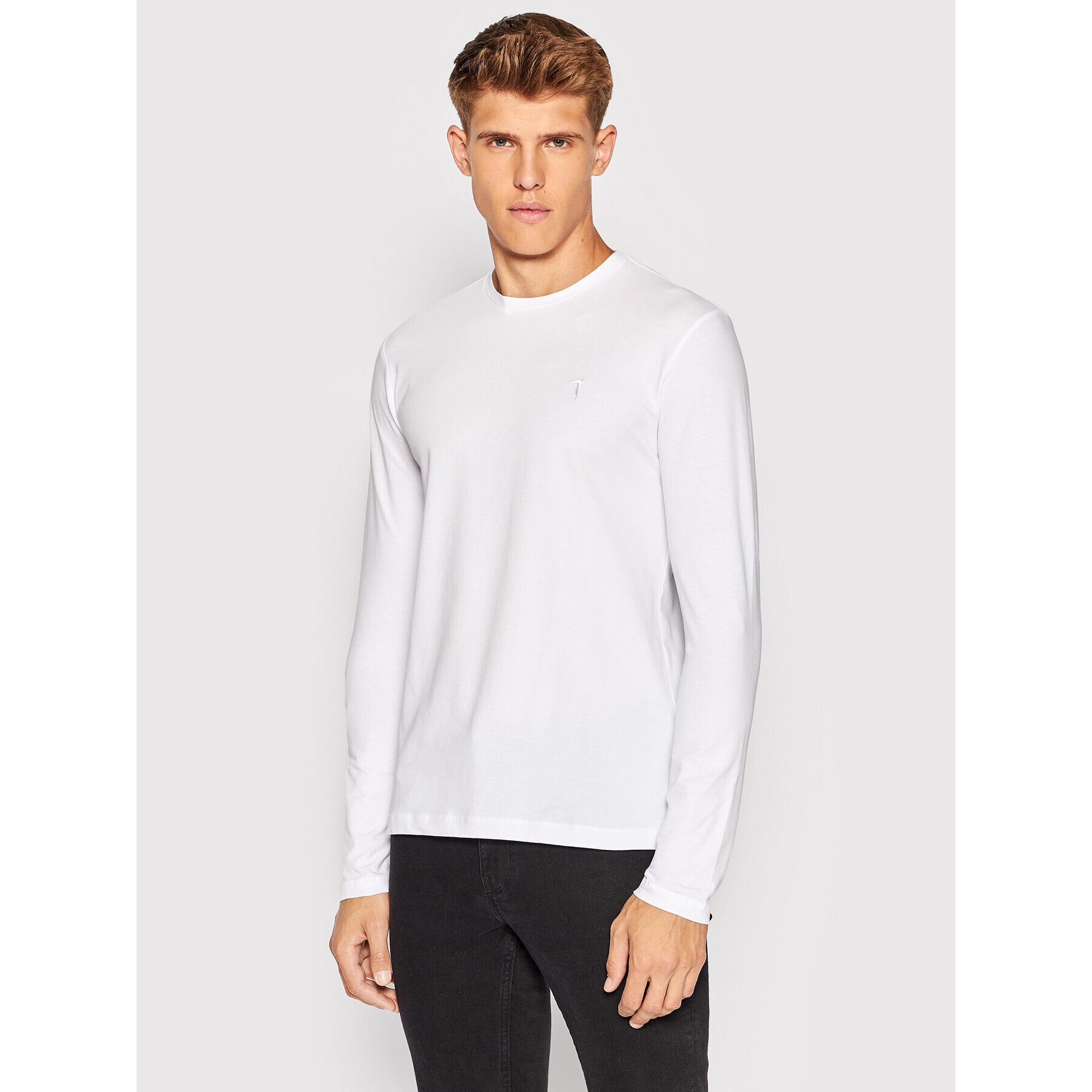 Trussardi Longsleeve 52T00653 Alb Slim Fit - Pled.ro