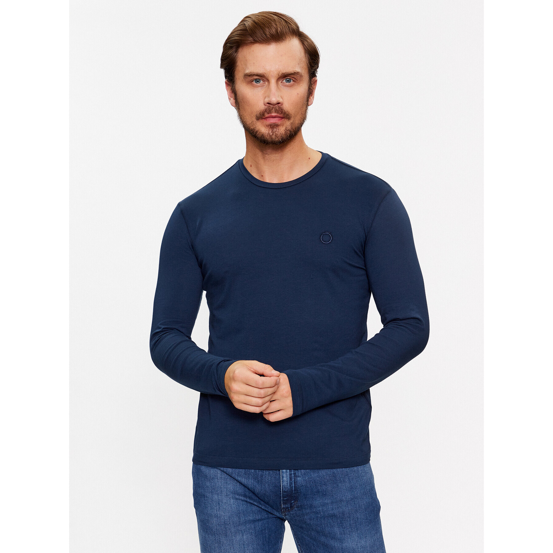 Trussardi Longsleeve 52T00763 Bleumarin Regular Fit - Pled.ro