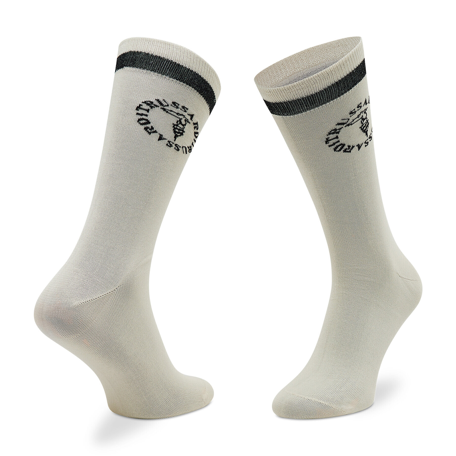 Trussardi Șosete Lungi pentru Bărbați Crew Socks Lego 57Z00259 Bej - Pled.ro