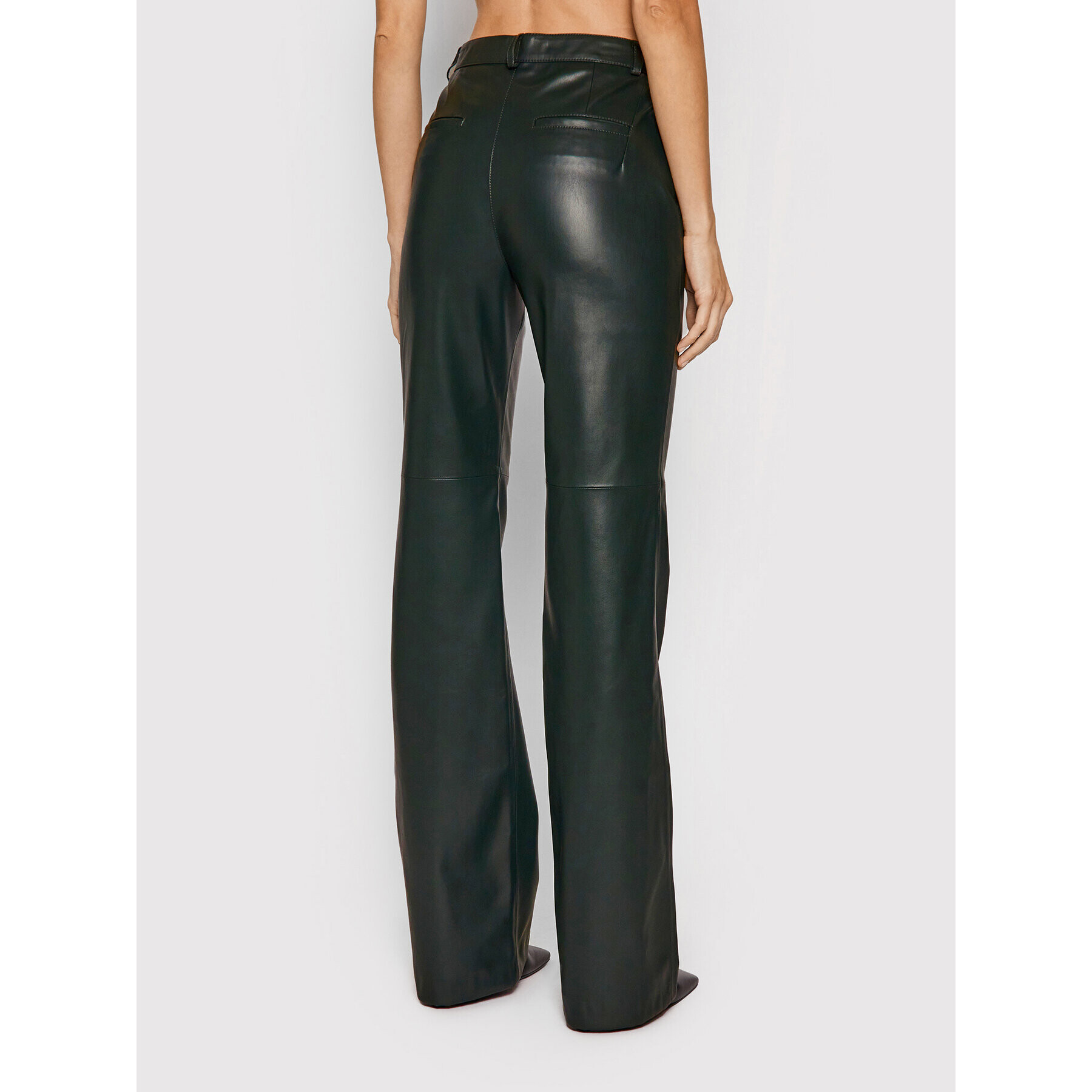 Trussardi Pantaloni din imitație de piele 56P00251 Verde Regular Fit - Pled.ro