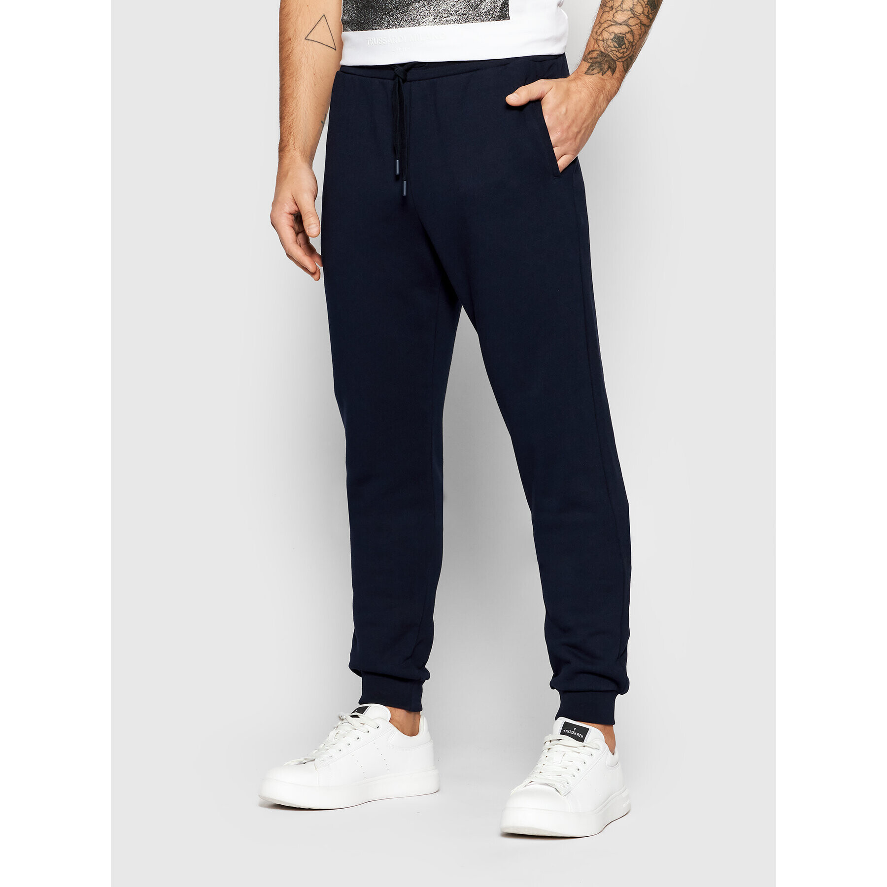 Trussardi Pantaloni trening 52P00206 Bleumarin Regular Fit - Pled.ro