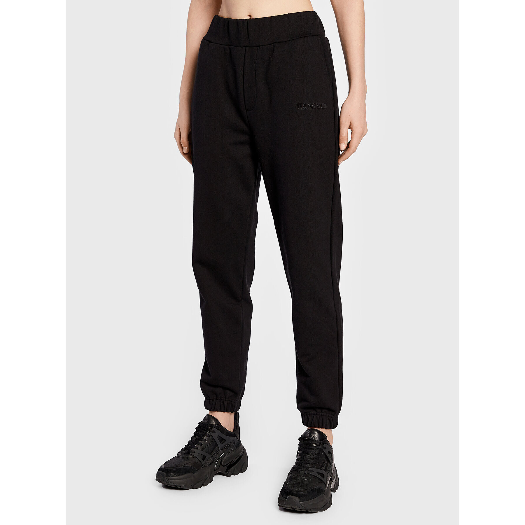 Trussardi Pantaloni trening 56P00367 Negru Regular Fit - Pled.ro