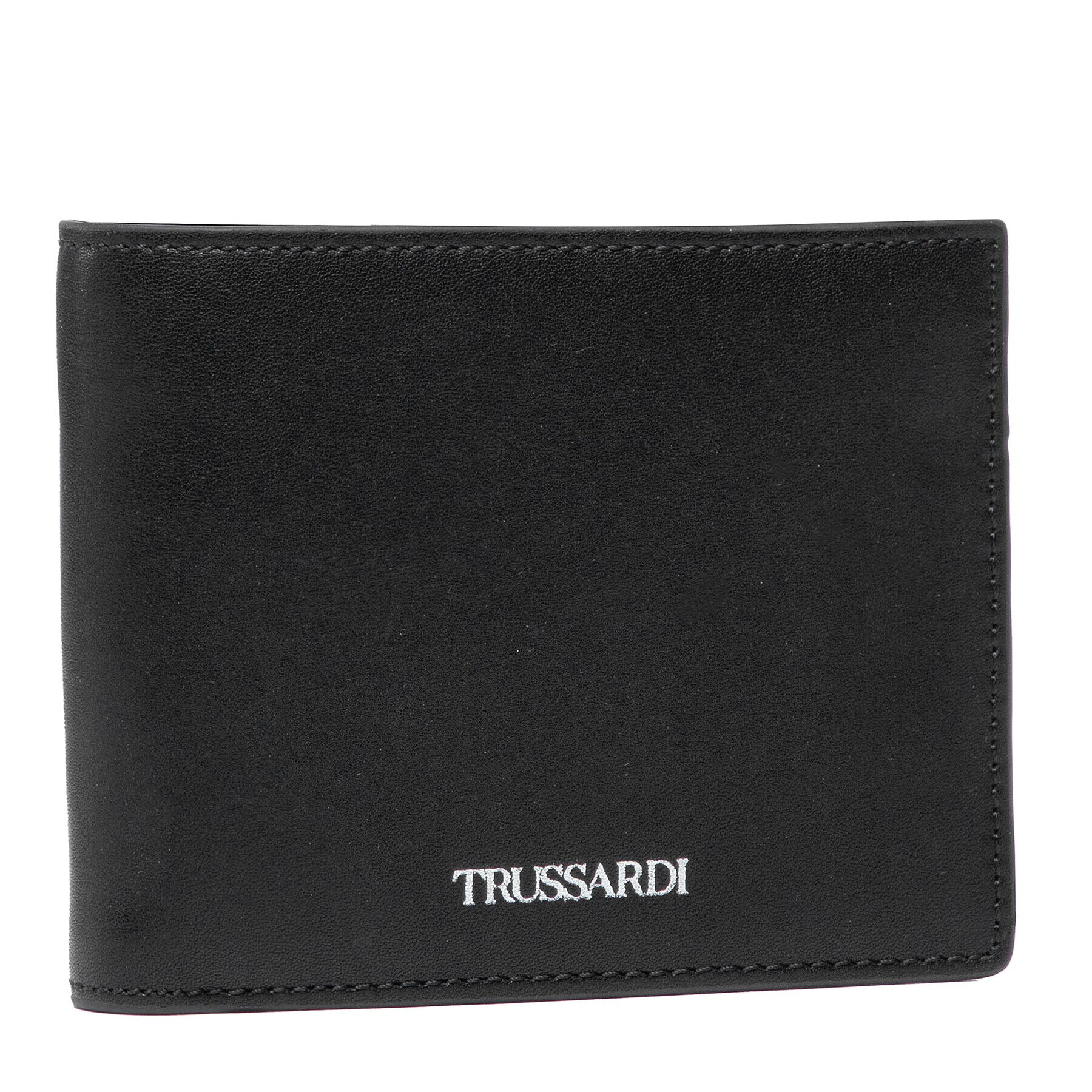 Trussardi Portofel Mare pentru Bărbați Wallet Coin Flap 71W00165 Negru - Pled.ro