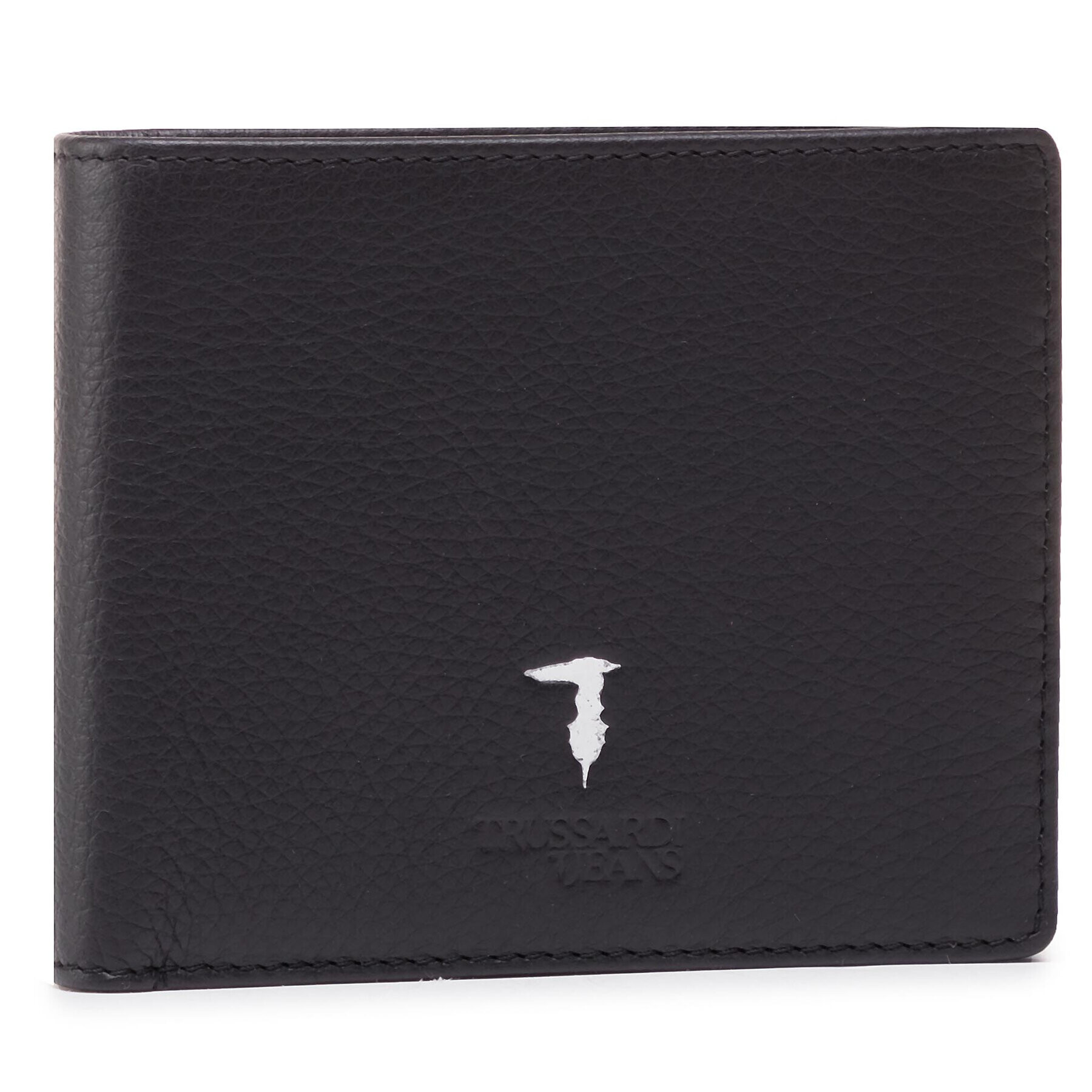 Trussardi Portofel Mare pentru Bărbați Wallet Credit Card Coin 71W00004 2P000185 Negru - Pled.ro