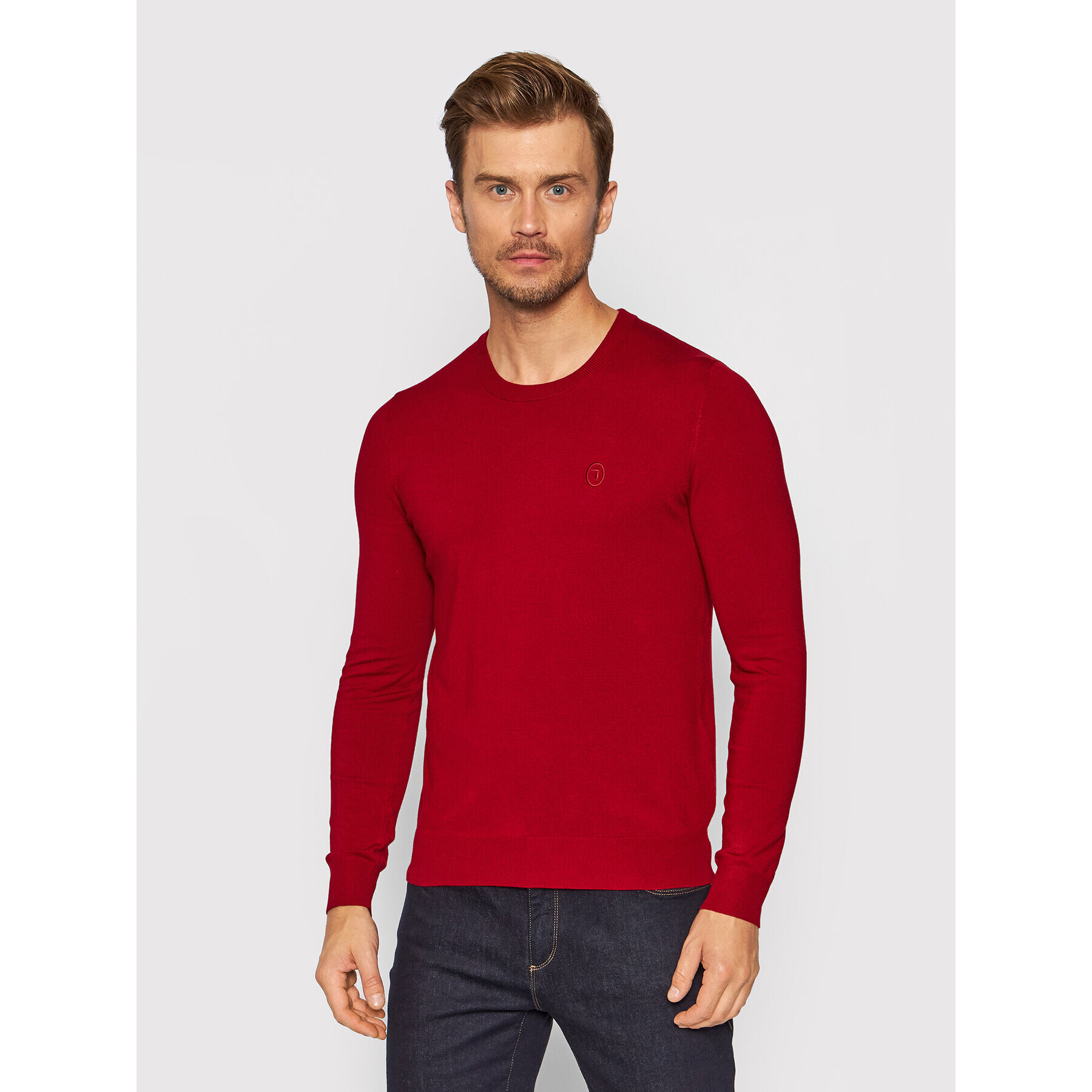 Trussardi Pulover 52M00515 Roșu Slim Fit - Pled.ro