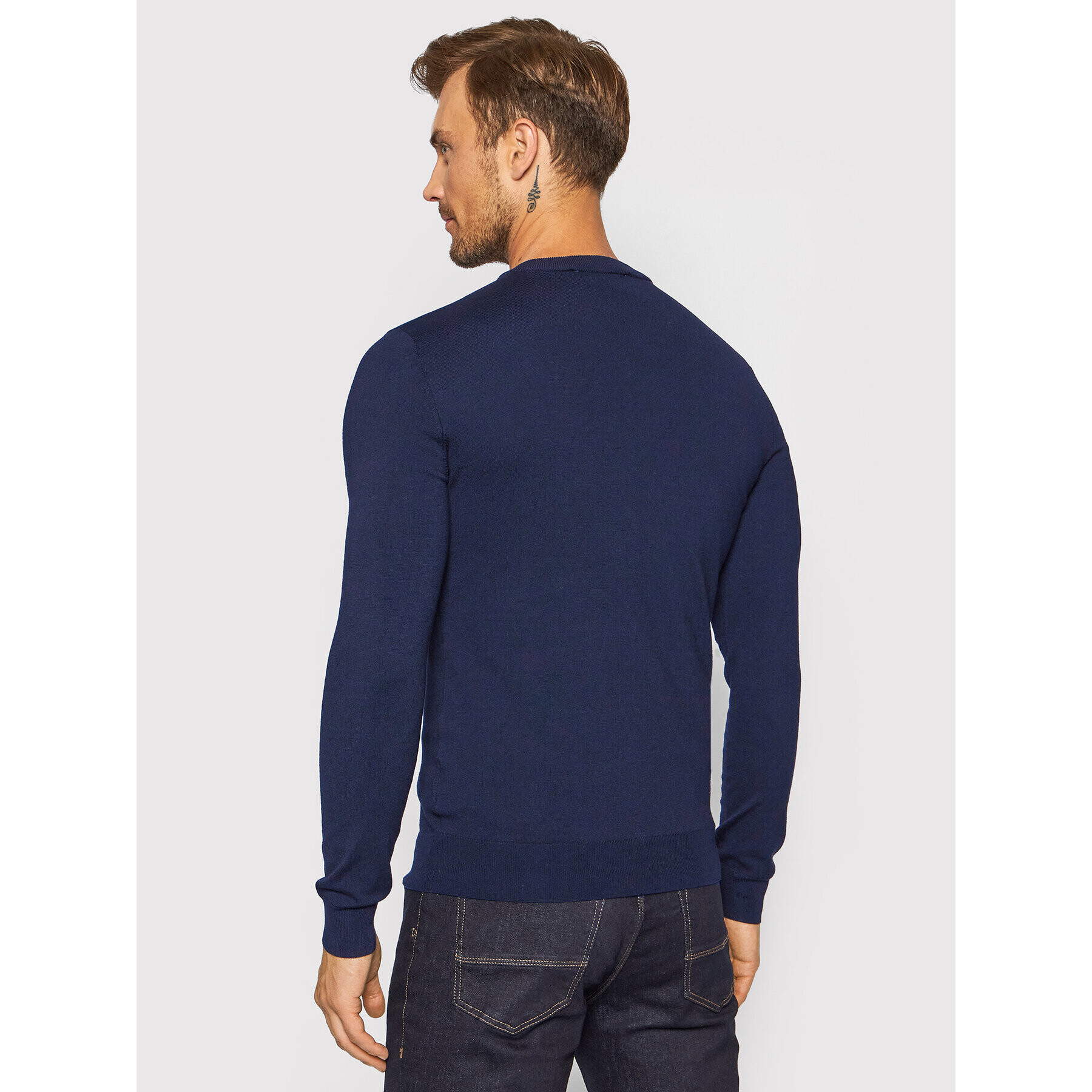 Trussardi Pulover 52M00518 Bleumarin Regular Fit - Pled.ro