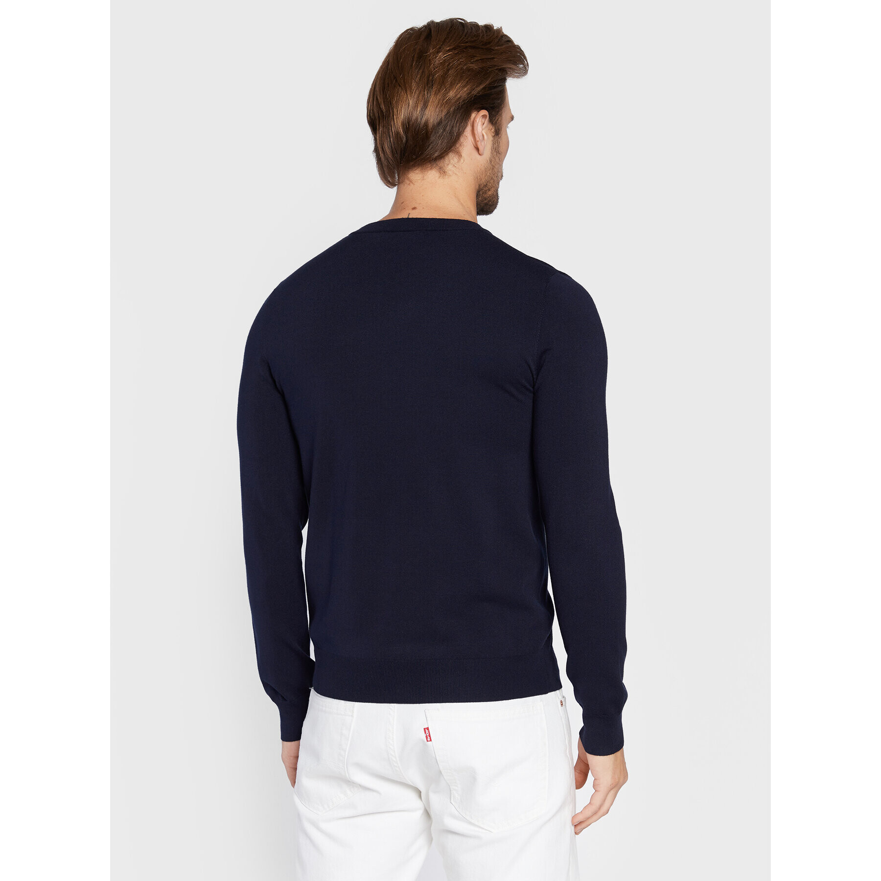 Trussardi Pulover 52M00628 Bleumarin Regular Fit - Pled.ro