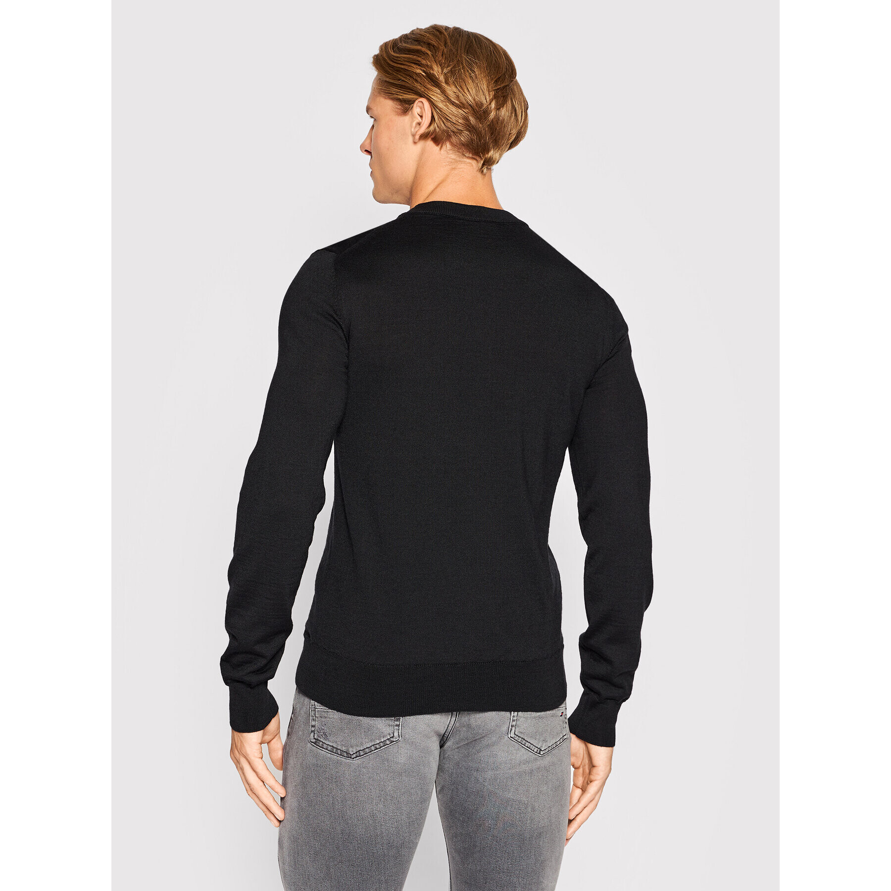 Trussardi Pulover Wool Blend 52M00645 Negru Regular Fit - Pled.ro