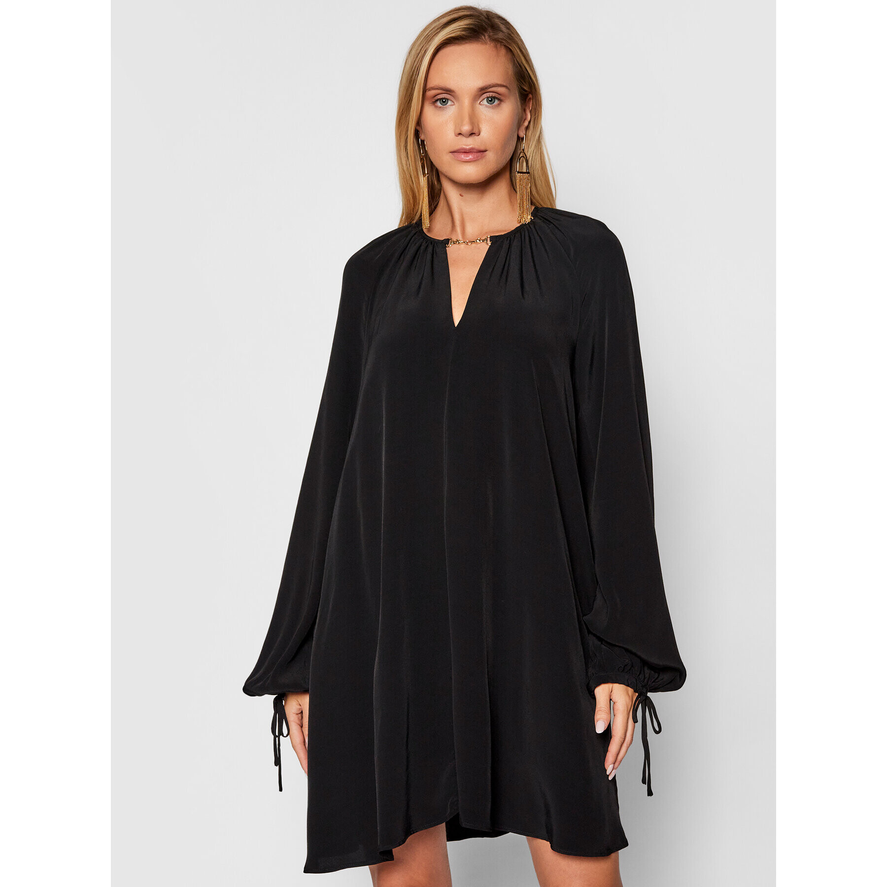 Trussardi Rochie cocktail 56D00556 Negru Relaxed Fit - Pled.ro