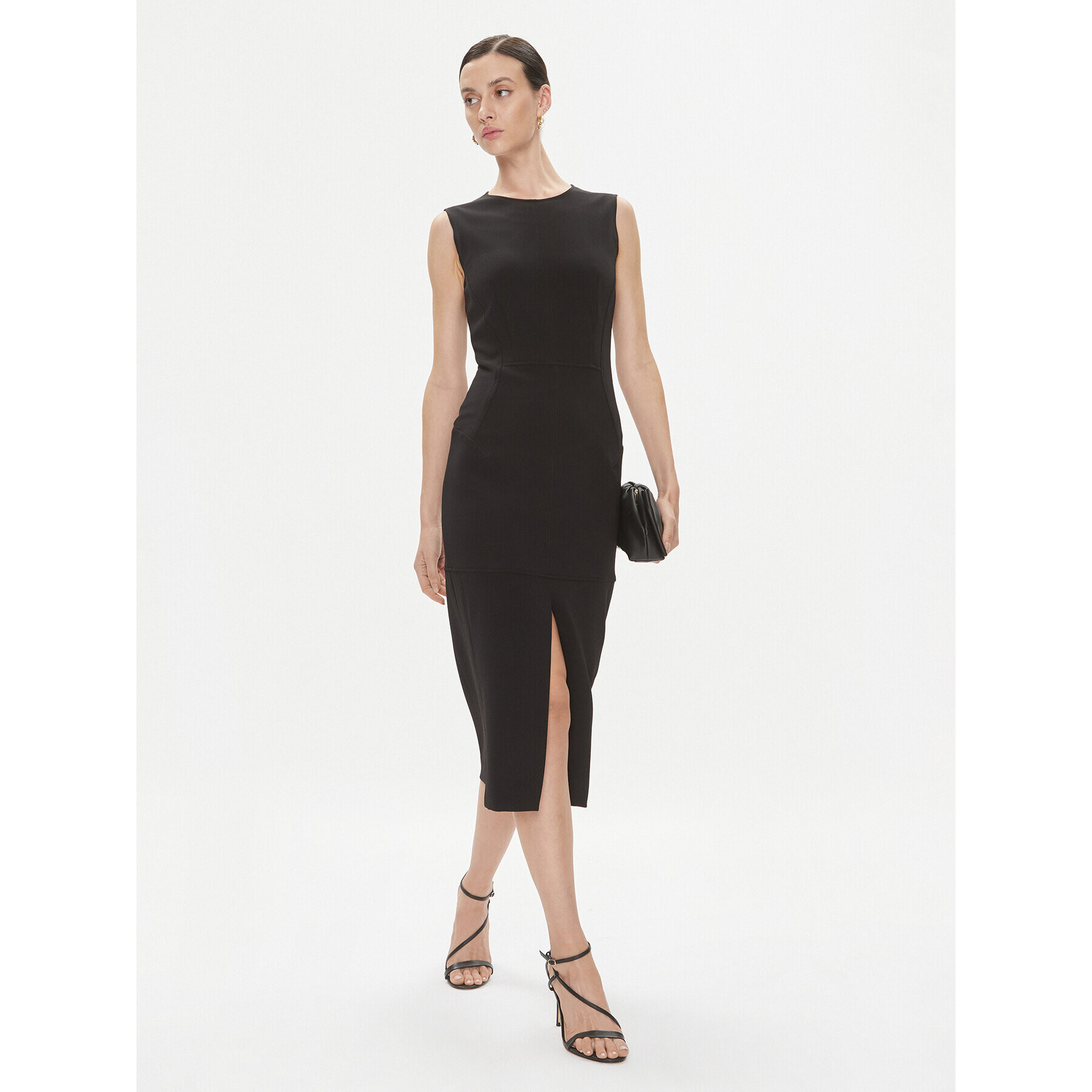 Trussardi Rochie de zi 56D00743 Negru Regular Fit - Pled.ro