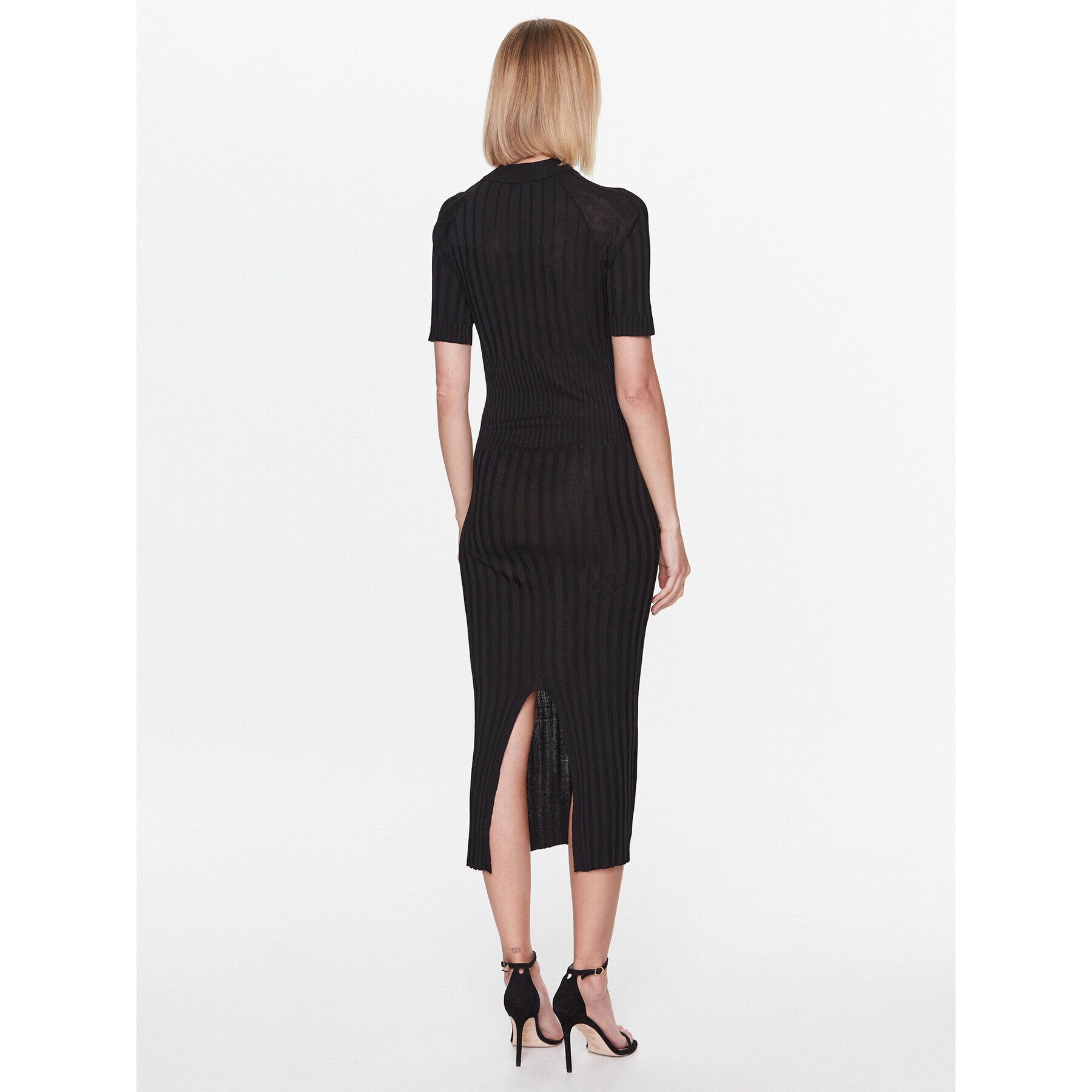 Trussardi Rochie tricotată 56D00707 Negru Regular Fit - Pled.ro