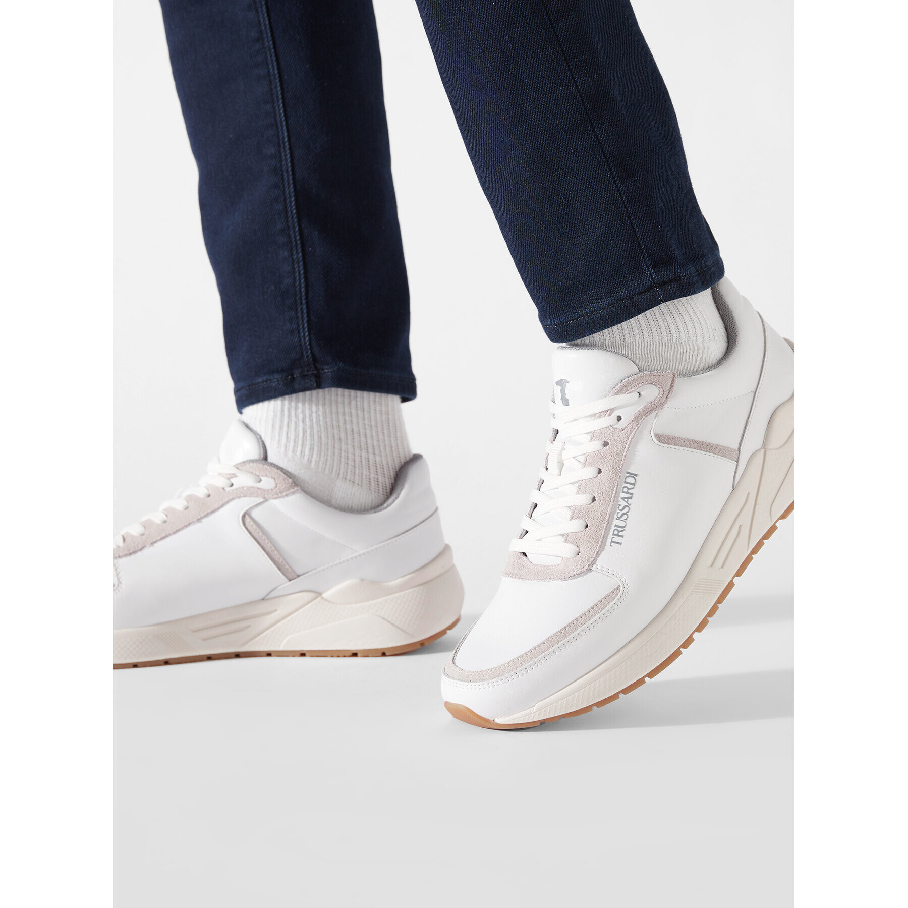 Trussardi Sneakers 77A00467 Alb - Pled.ro