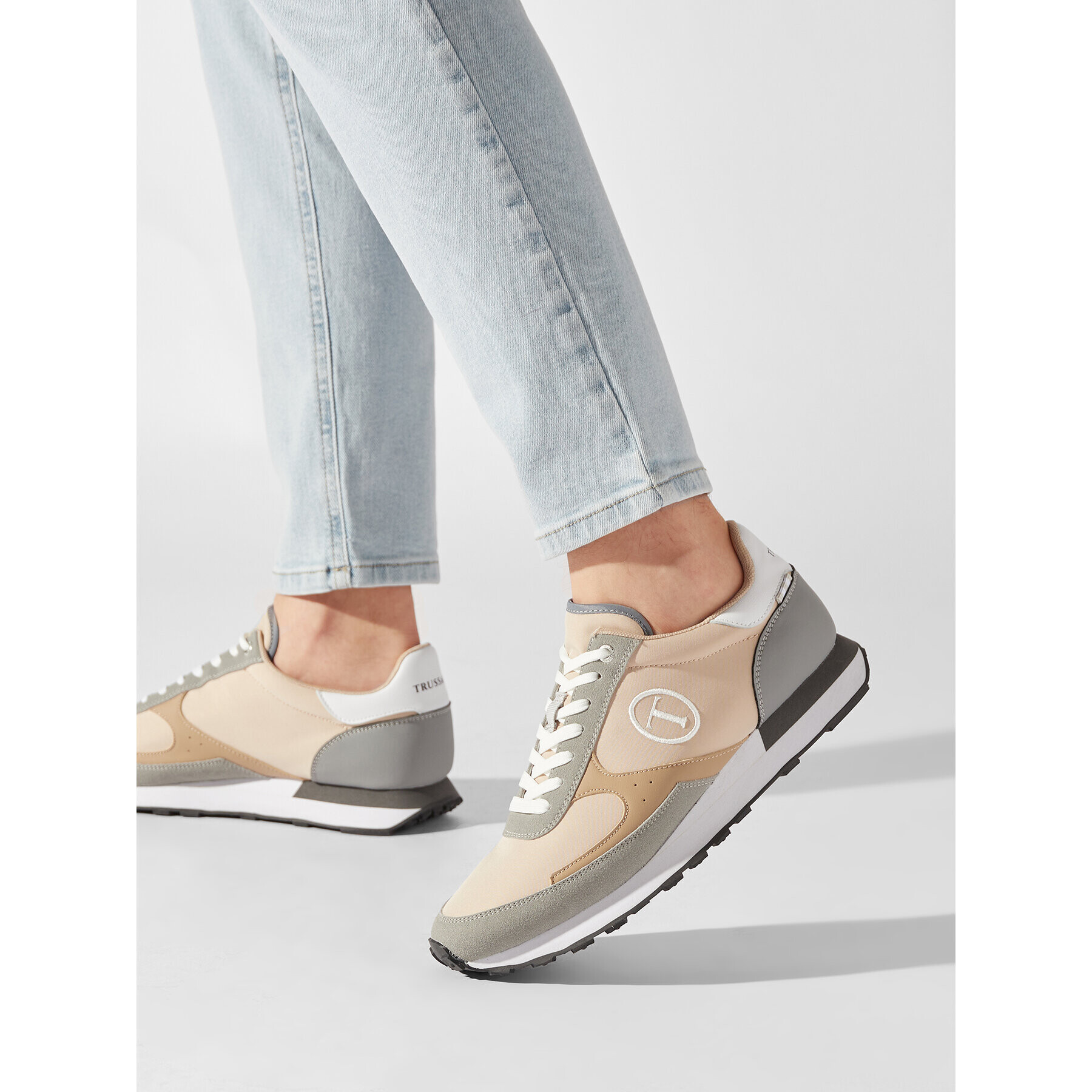 Trussardi Sneakers 77A00512 Bej - Pled.ro