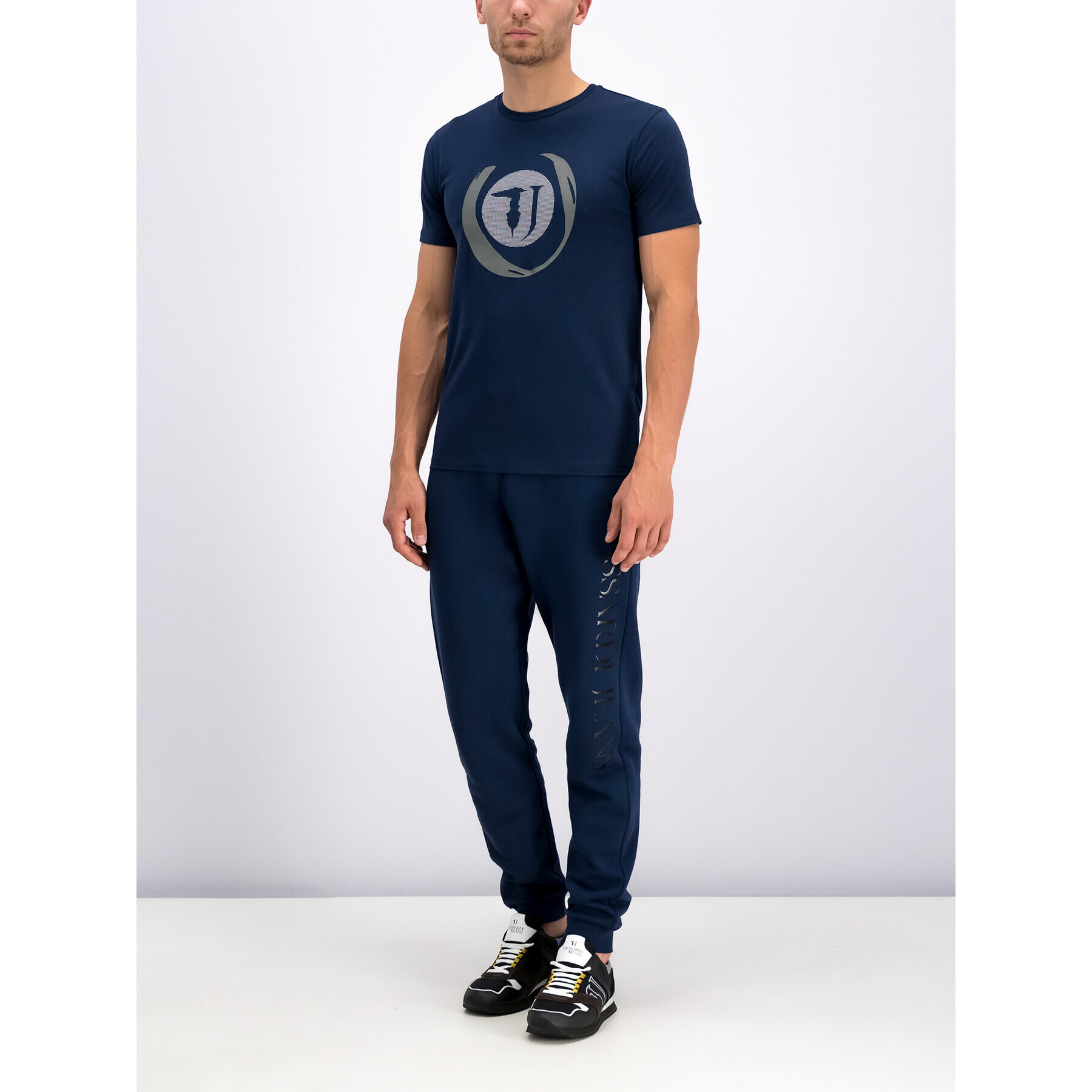 Trussardi Tricou 52T00267 Bleumarin Regular Fit - Pled.ro