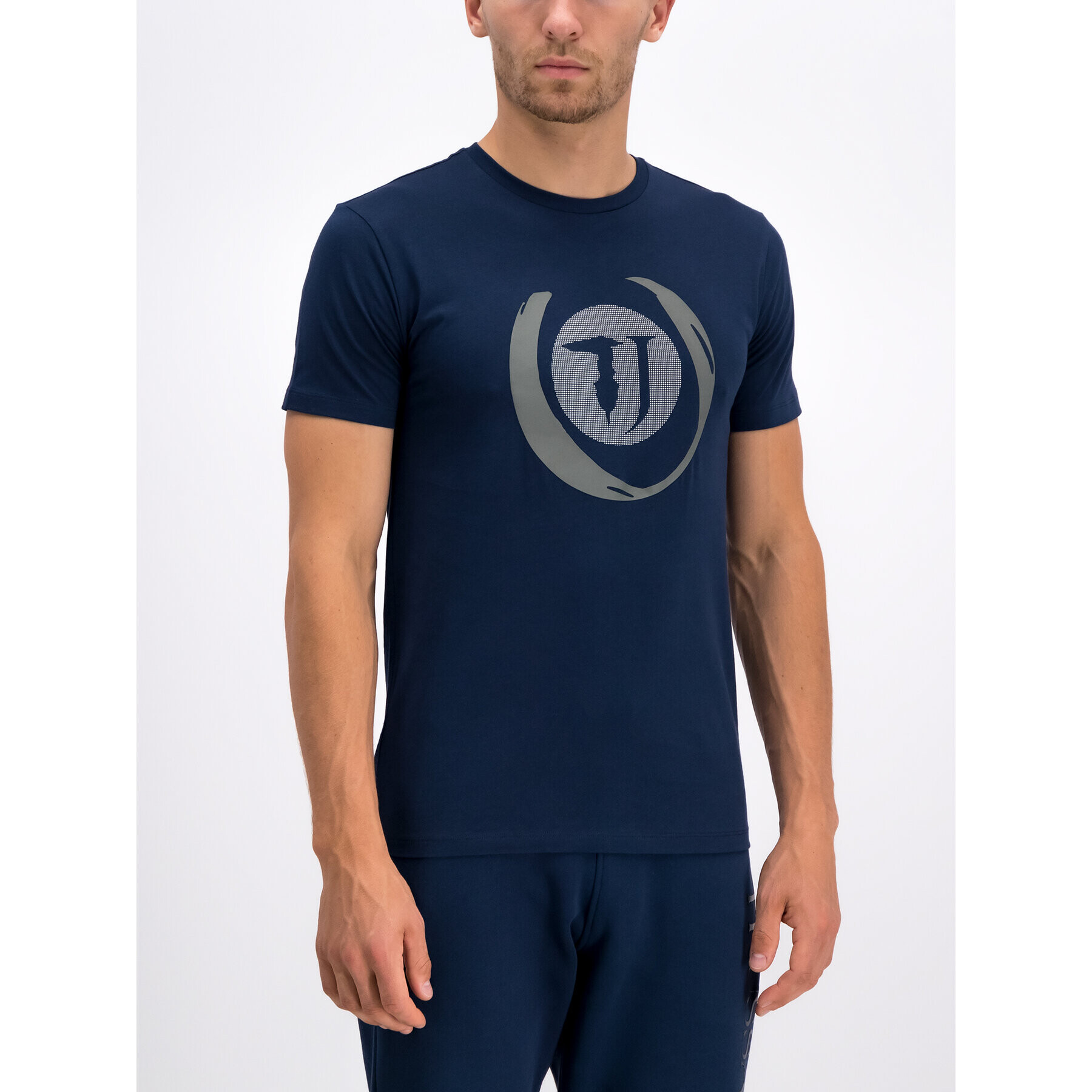 Trussardi Tricou 52T00267 Bleumarin Regular Fit - Pled.ro