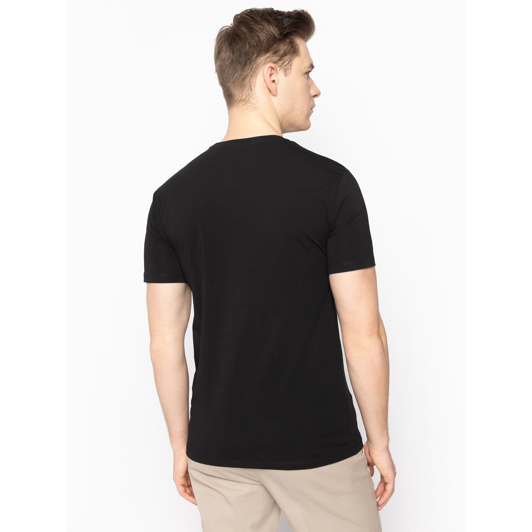 Trussardi Tricou 52T00309 Negru Slim Fit - Pled.ro