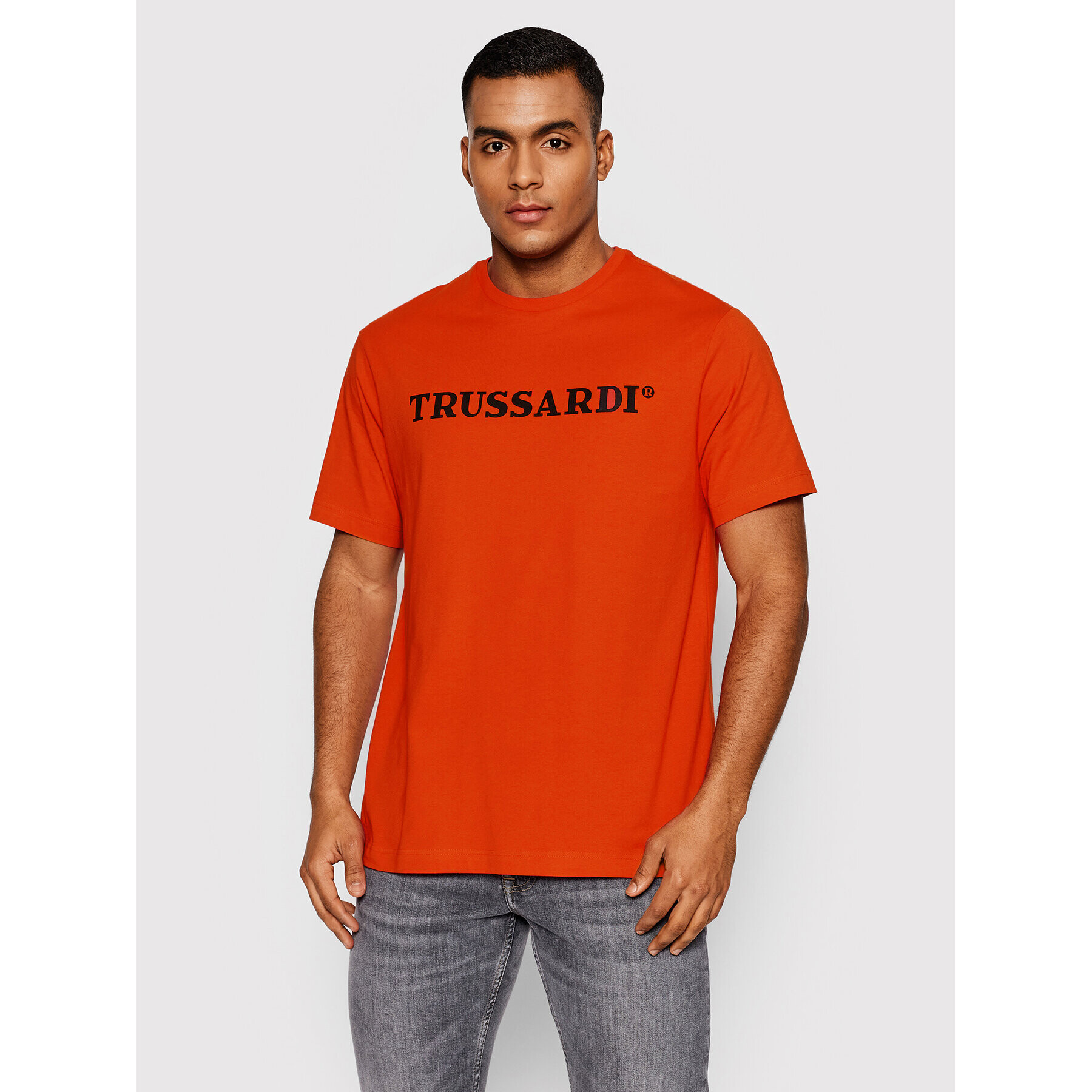 Trussardi Tricou 52T00589 Portocaliu Regular Fit - Pled.ro