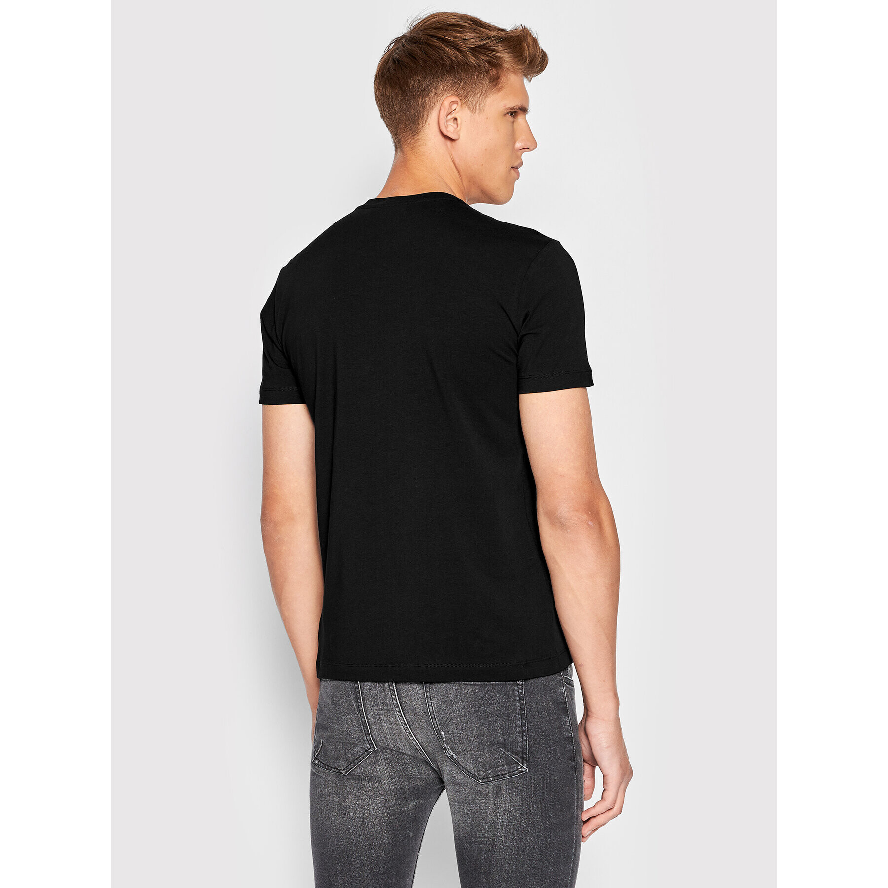 Trussardi Tricou 52T00652 Negru Slim Fit - Pled.ro