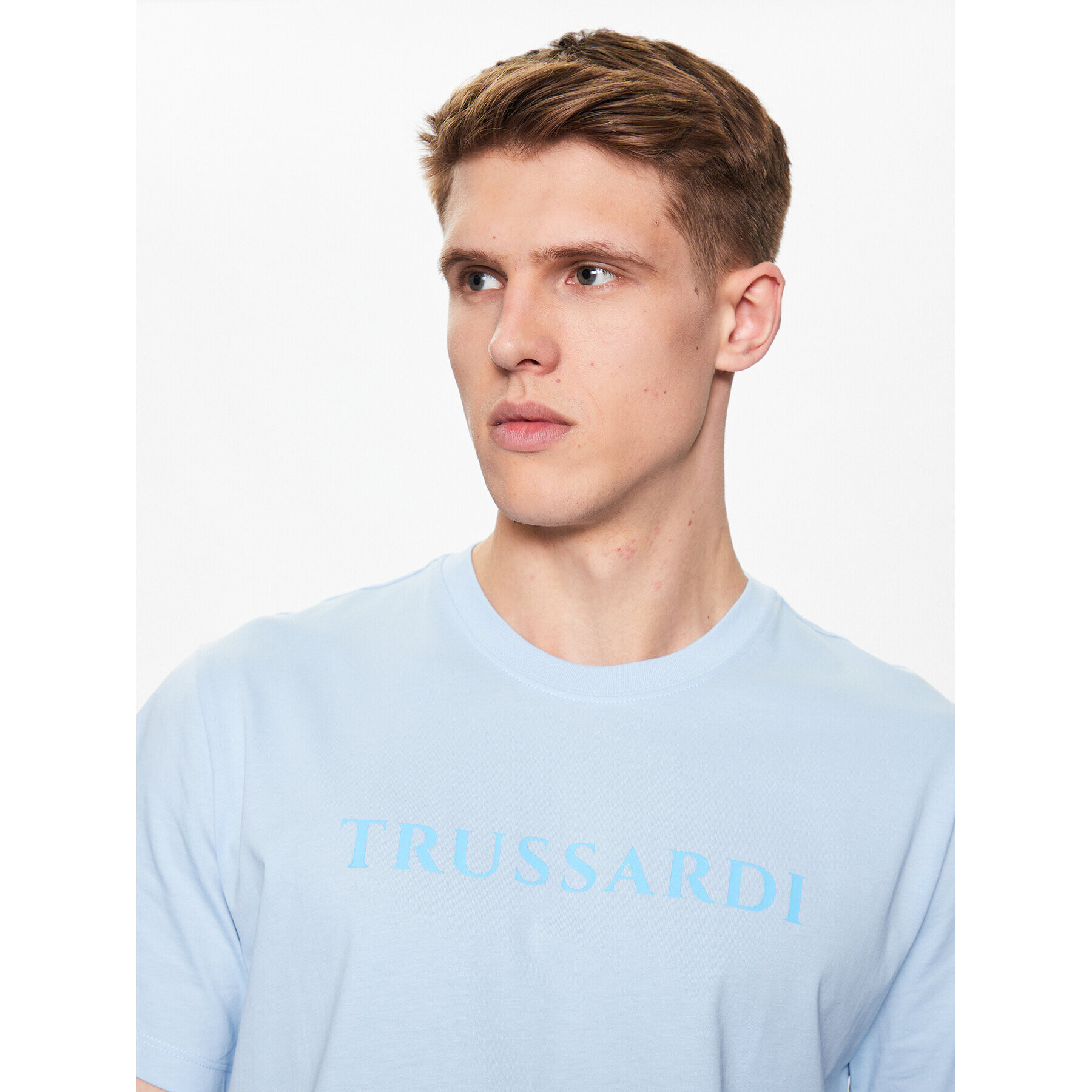 Trussardi Tricou 52T00724 Albastru Regular Fit - Pled.ro