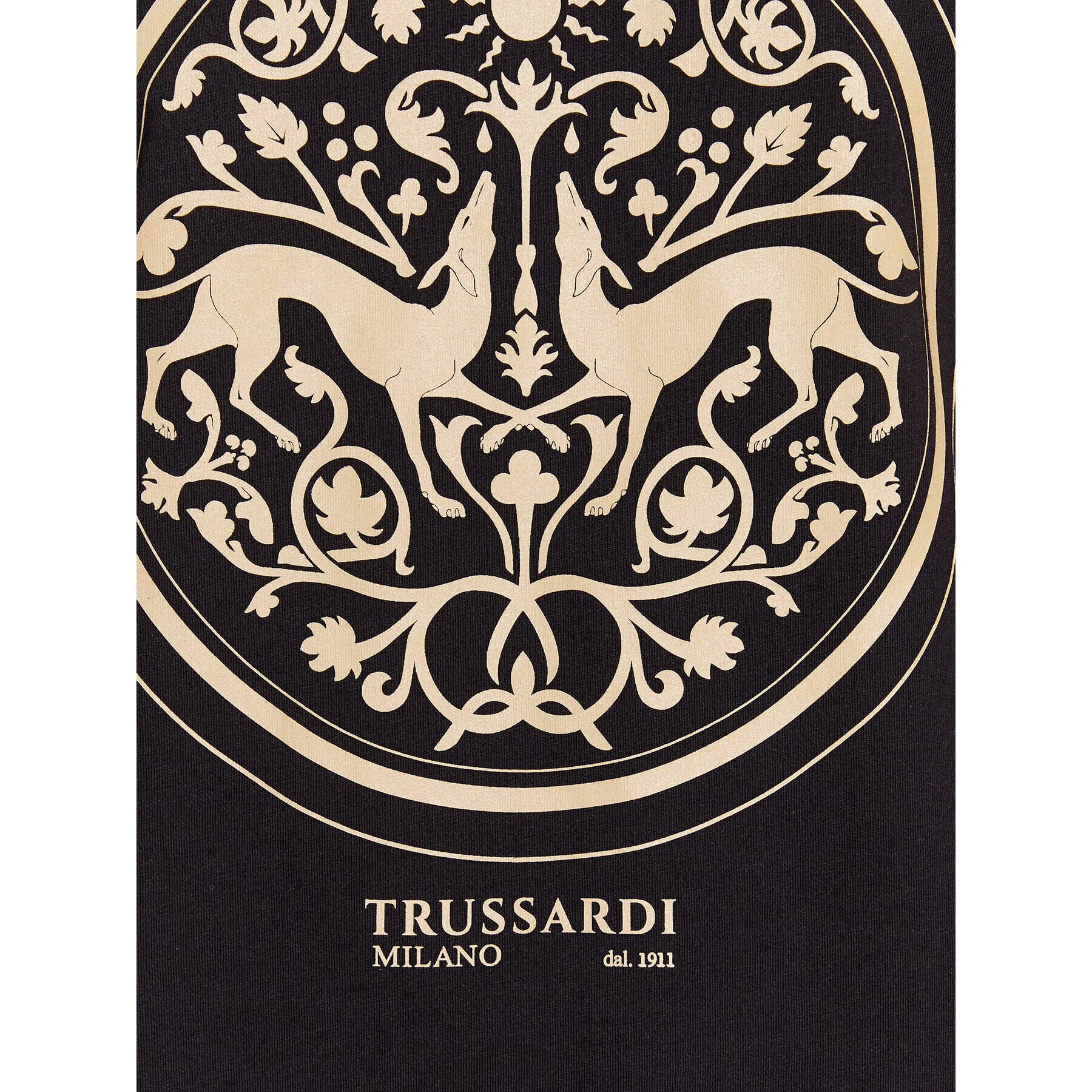 Trussardi Tricou 52T00776 Negru Regular Fit - Pled.ro