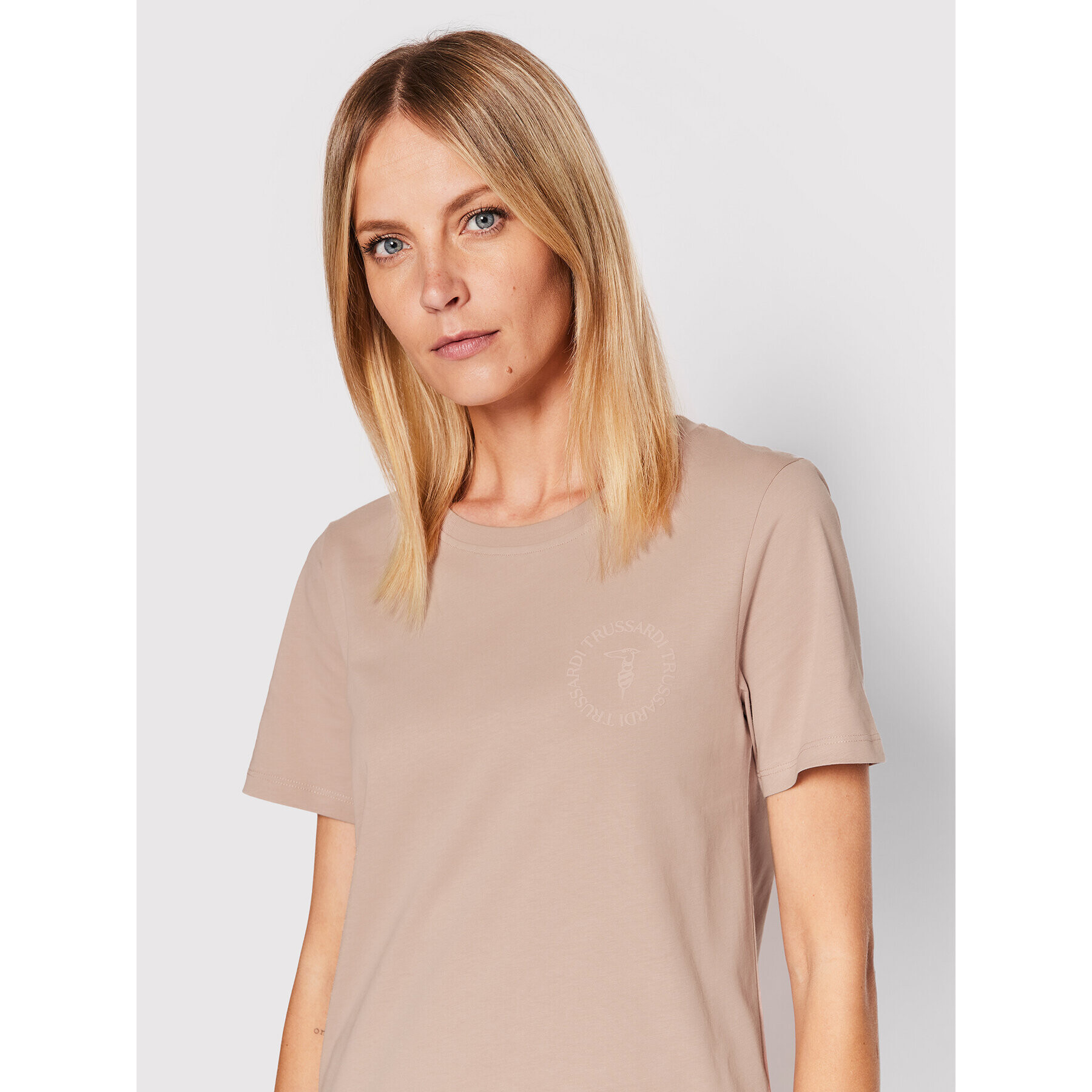 Trussardi Tricou 56T00483 Roz Regular Fit - Pled.ro