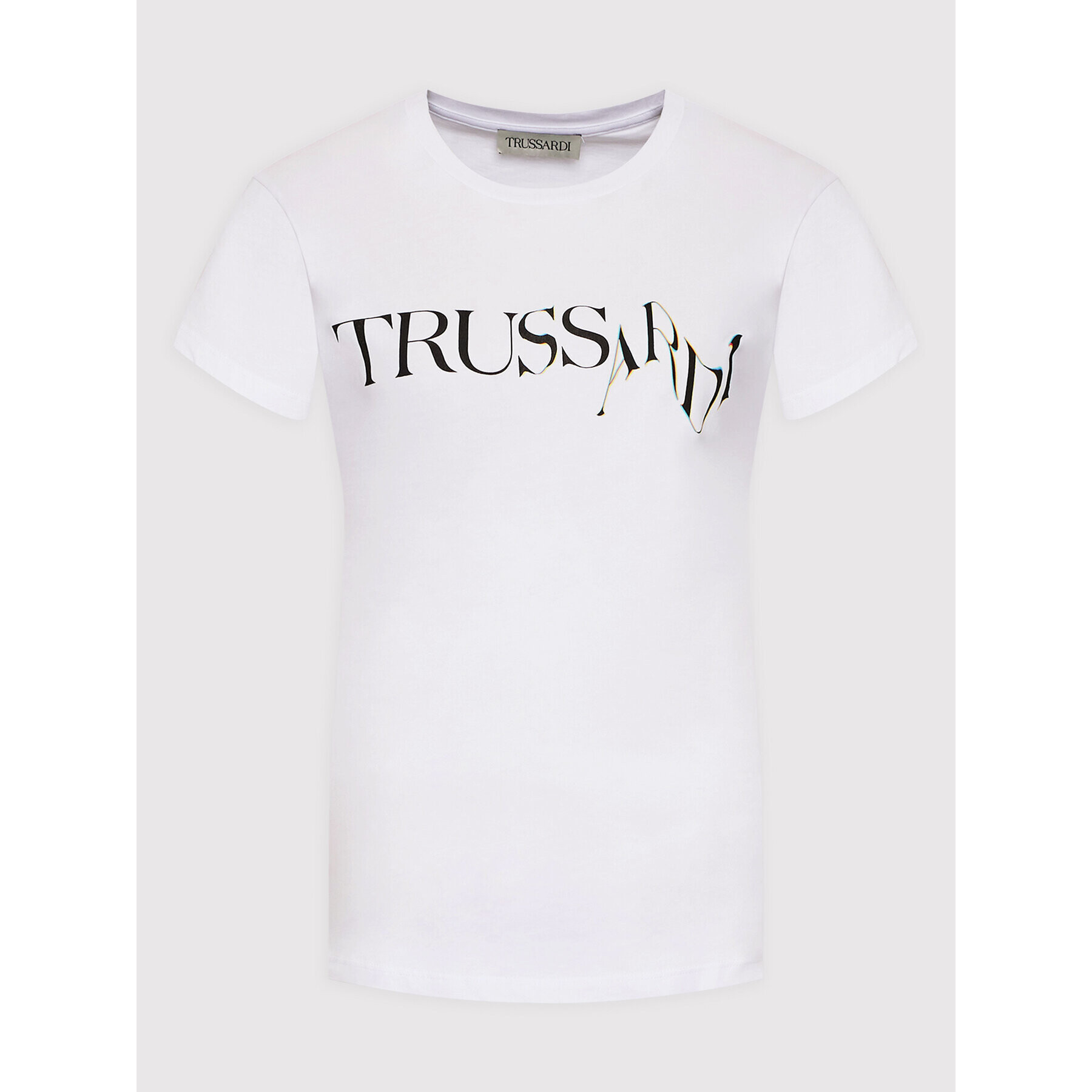 Trussardi Tricou 56T00524 Alb Regular Fit - Pled.ro