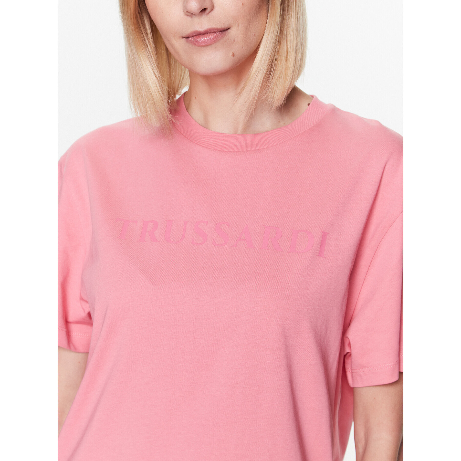 Trussardi Tricou 56T00565 Roz Regular Fit - Pled.ro