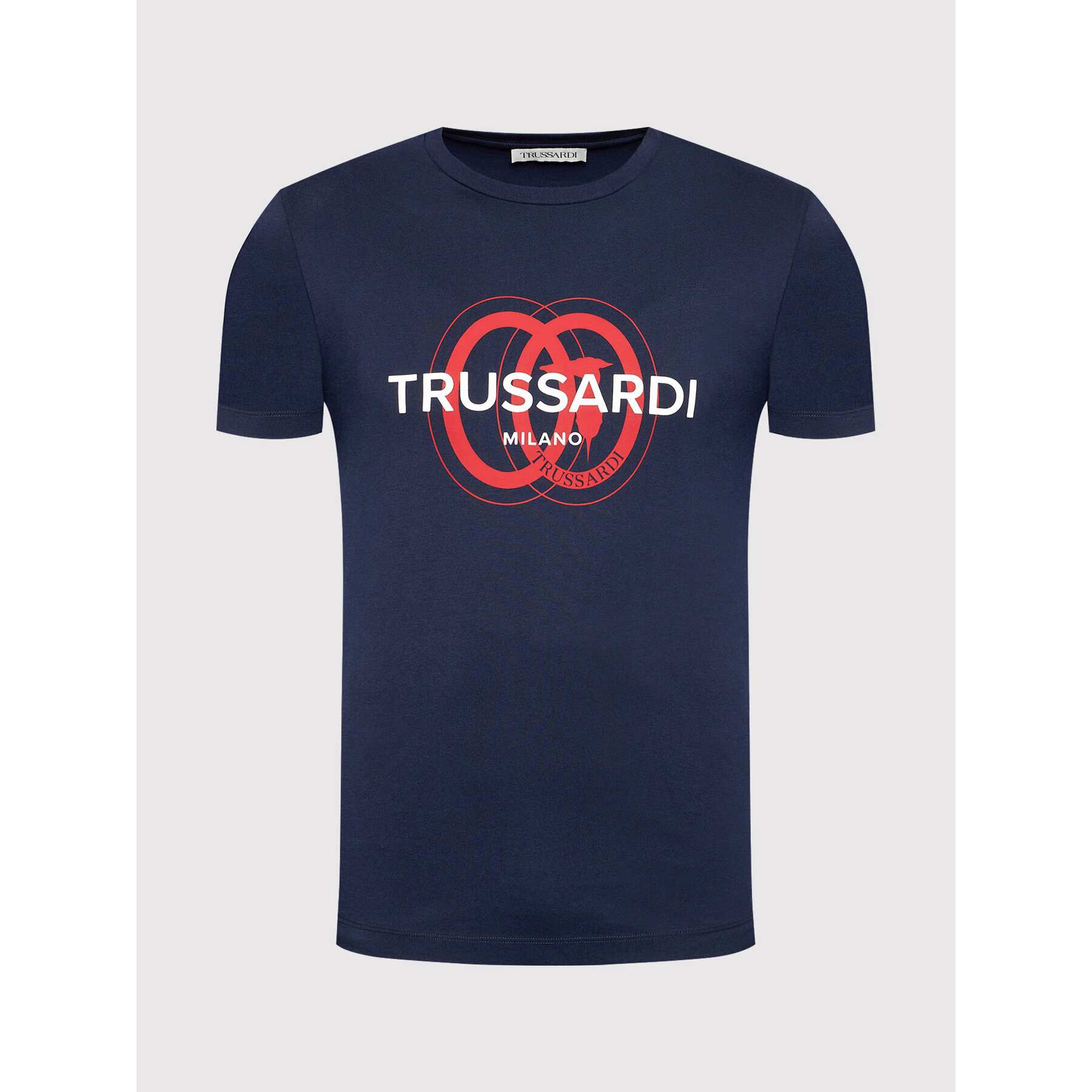 Trussardi Tricou Logo 52T00514 Bleumarin Regular Fit - Pled.ro