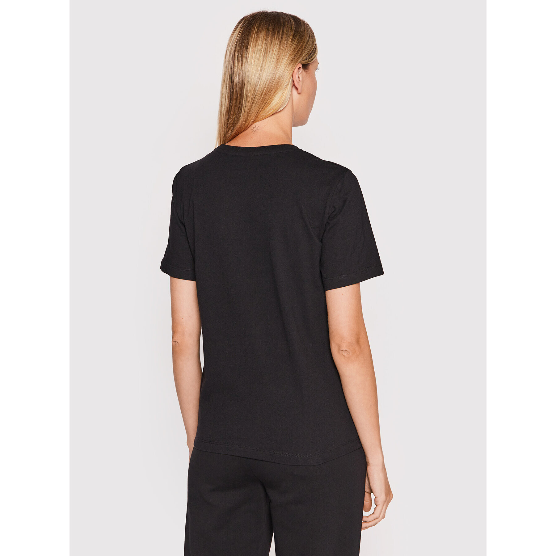 Trussardi Tricou Logo 56T00505 Negru Regular Fit - Pled.ro