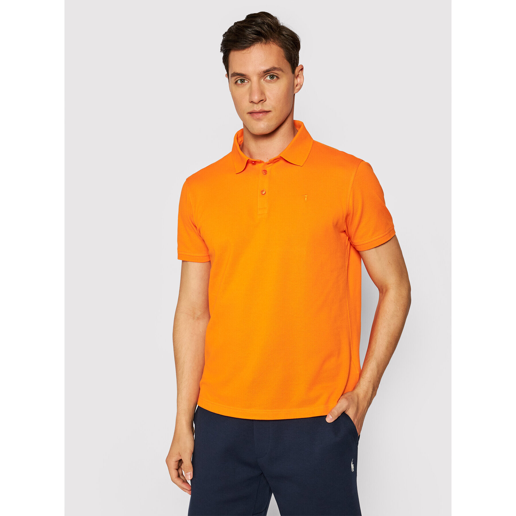 Trussardi Tricou polo 52T00349 Portocaliu Regular Fit - Pled.ro